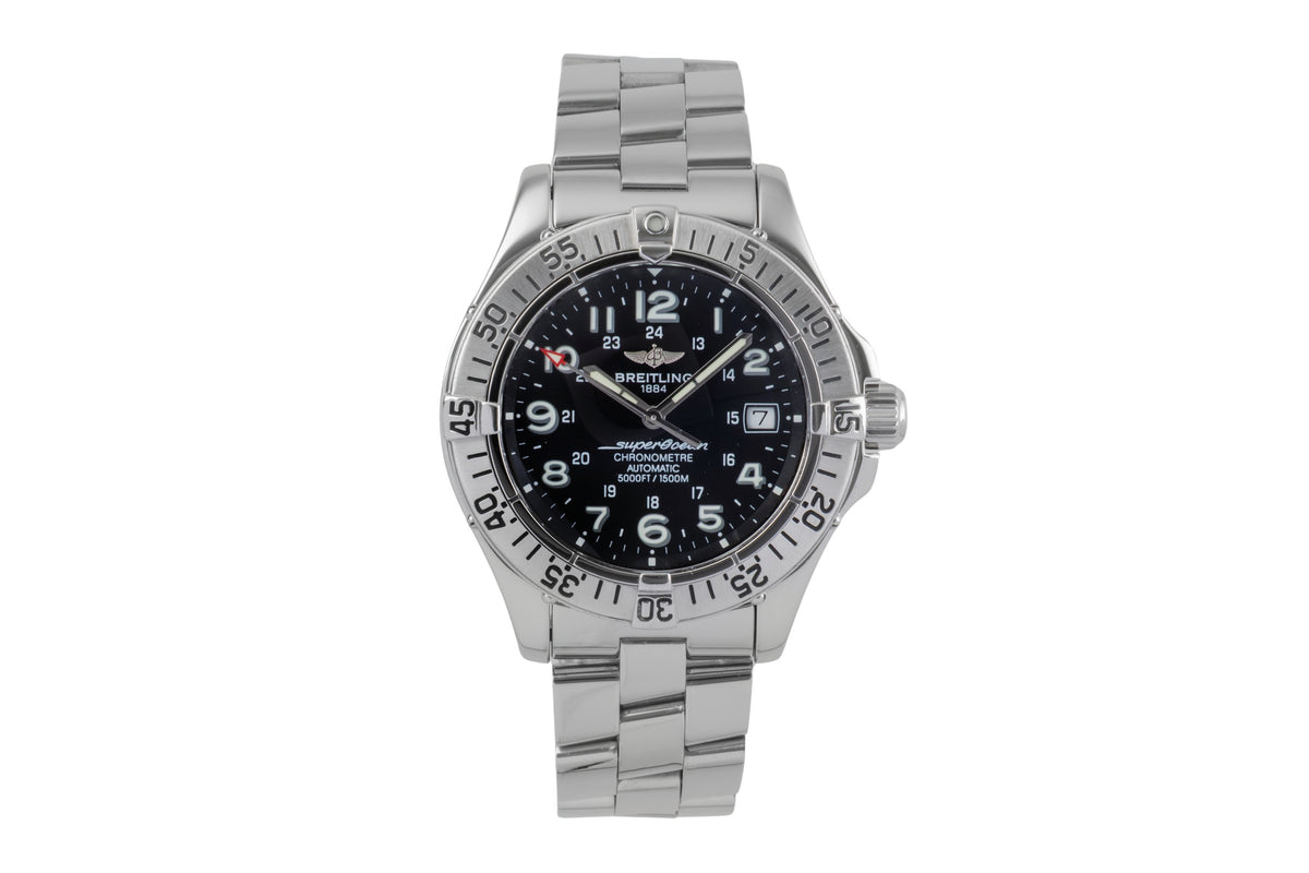 Breitling Superocean steel automatic men's watch A17360 LP: 5300EUR  [2502098]