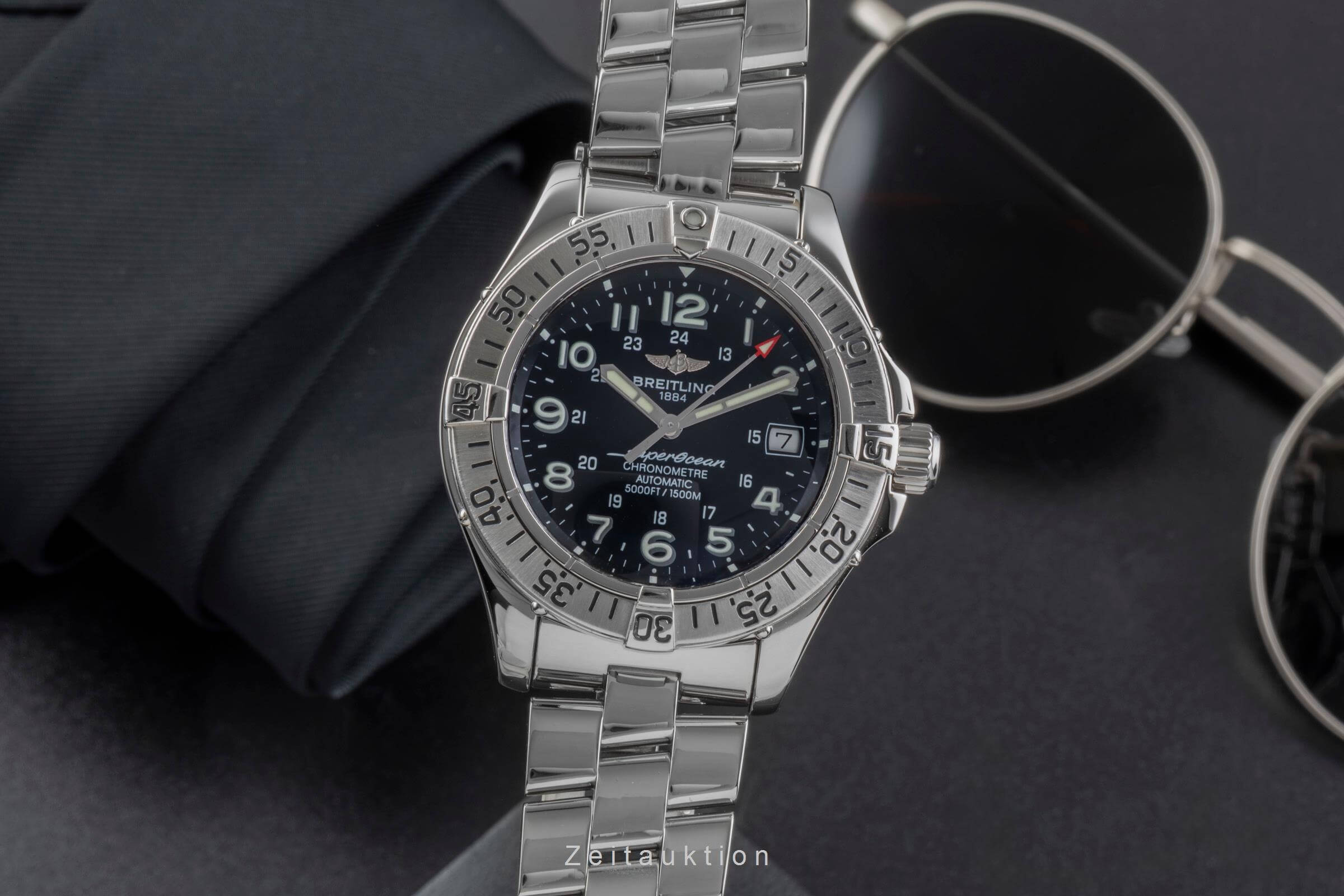 Breitling Superocean acciaio automatismo orologio da uomo A17360 LP: 5300EUR  [2502098]
