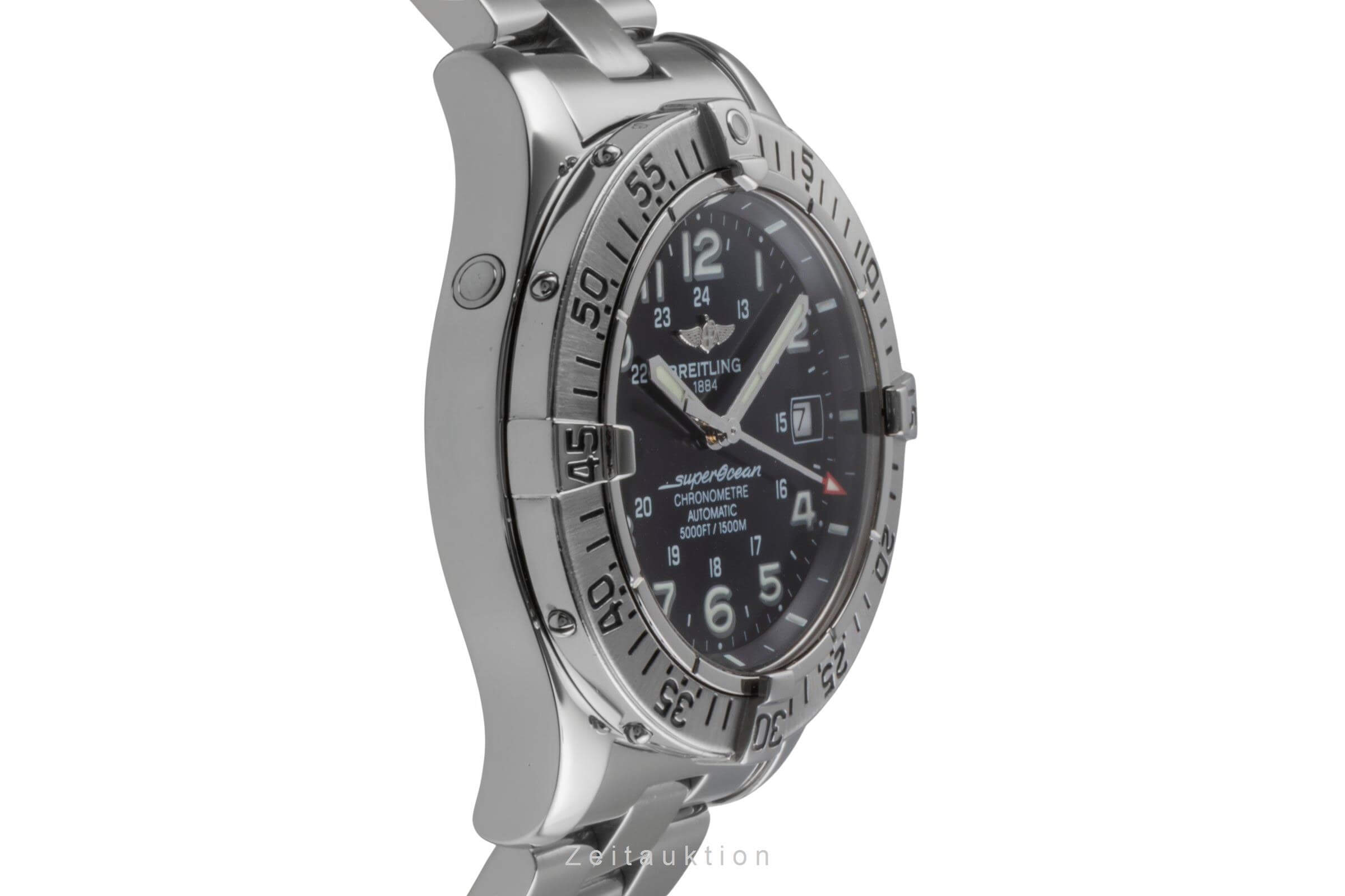 Breitling Superocean acciaio automatismo orologio da uomo A17360 LP: 5300EUR  [2502098]