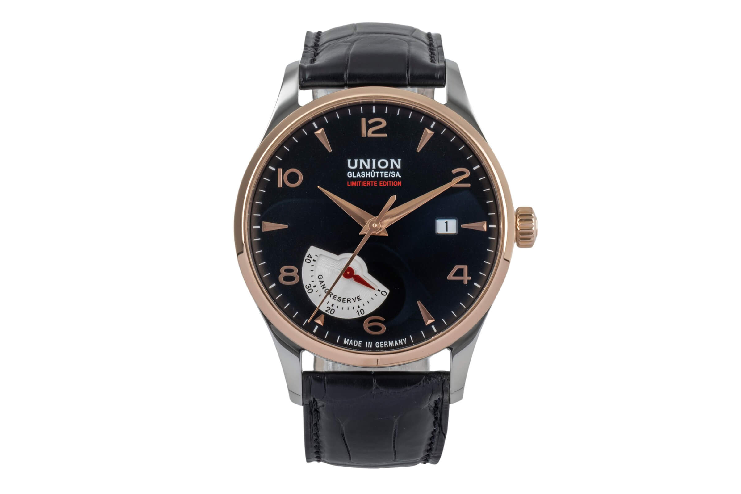 Union Glashütte Noramis acciaio / oro automatismo orologio da uomo D900.424.46.057.09 Limited  [2502101]