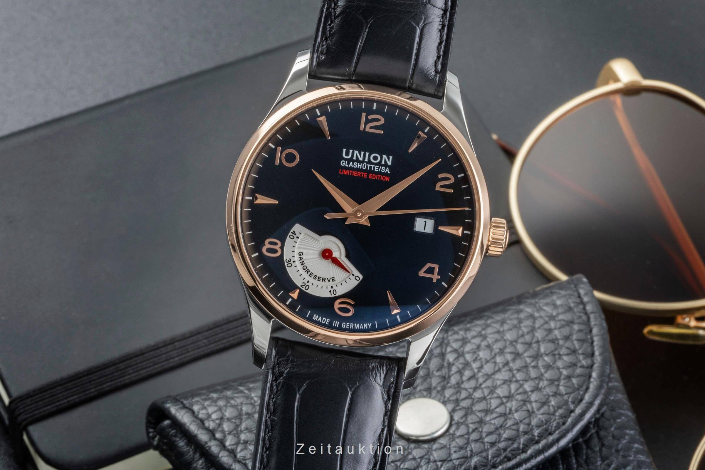 Union Glashütte Noramis acciaio / oro automatismo orologio da uomo D900.424.46.057.09 Limited  [2502101]