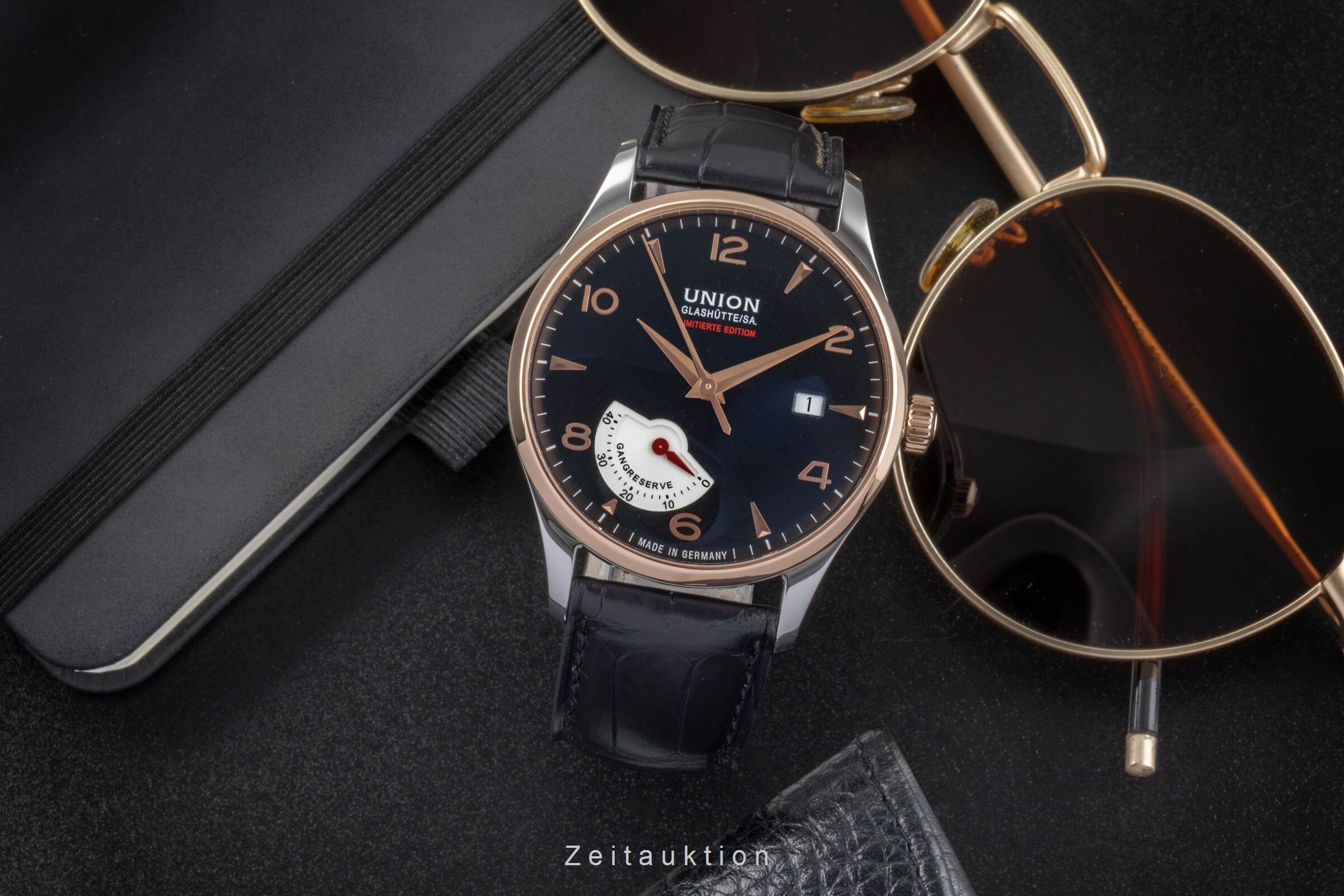 Union Glashütte Noramis acciaio / oro automatismo orologio da uomo D900.424.46.057.09 Limited  [2502101]