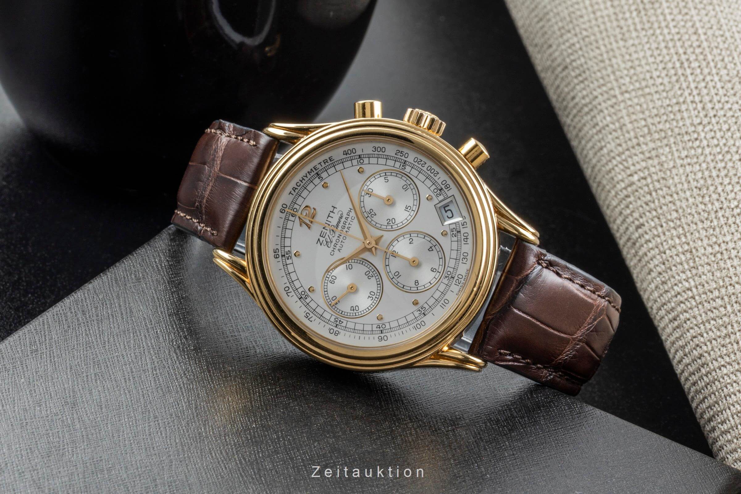 Zenith El Primero cronografo ottone dorato automatismo orologio da uomo 20.0260.400  [2502103]