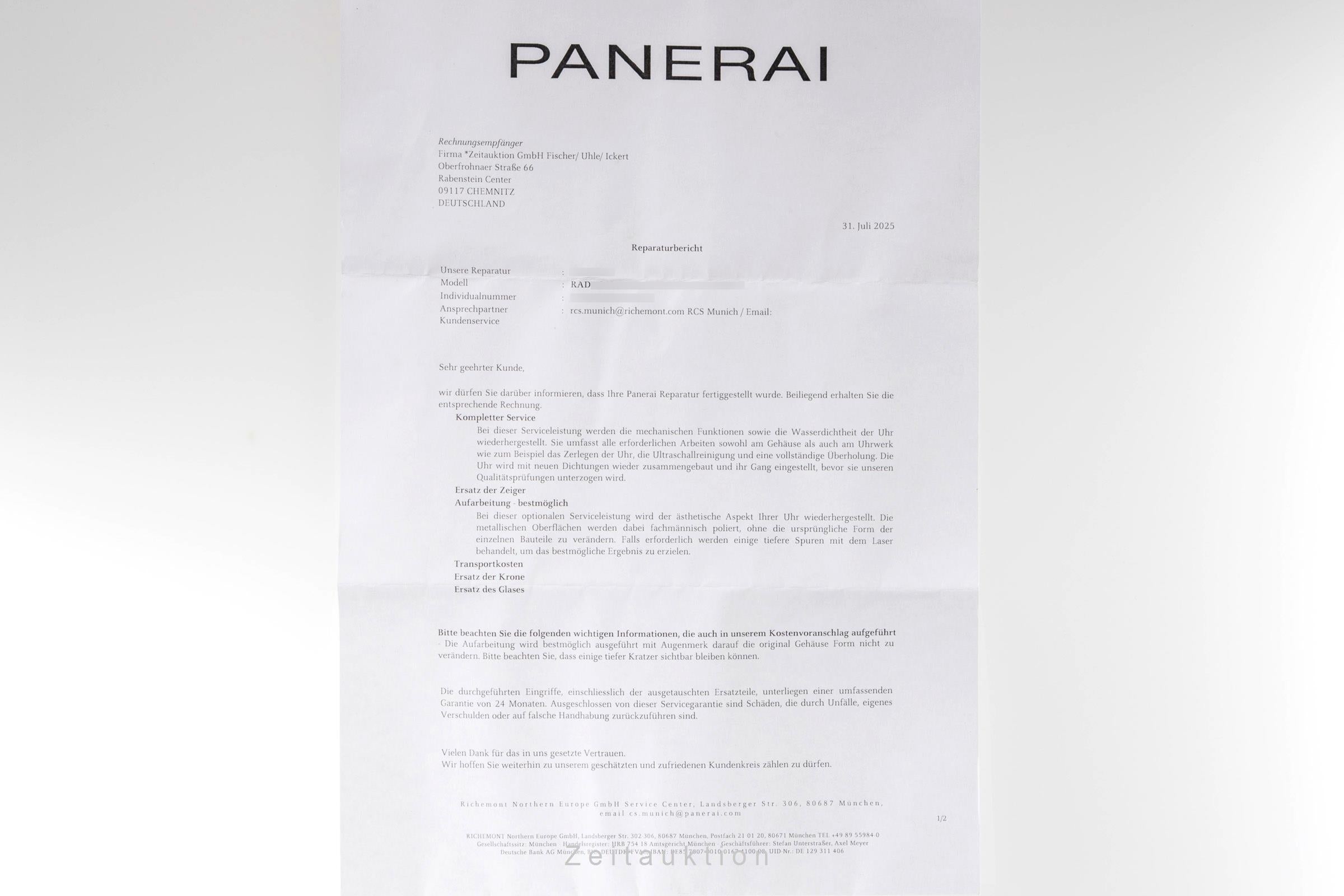 Panerai Radiomir acier à remontage manuel montre pour hommes PAM00662 Limited  [2502109]