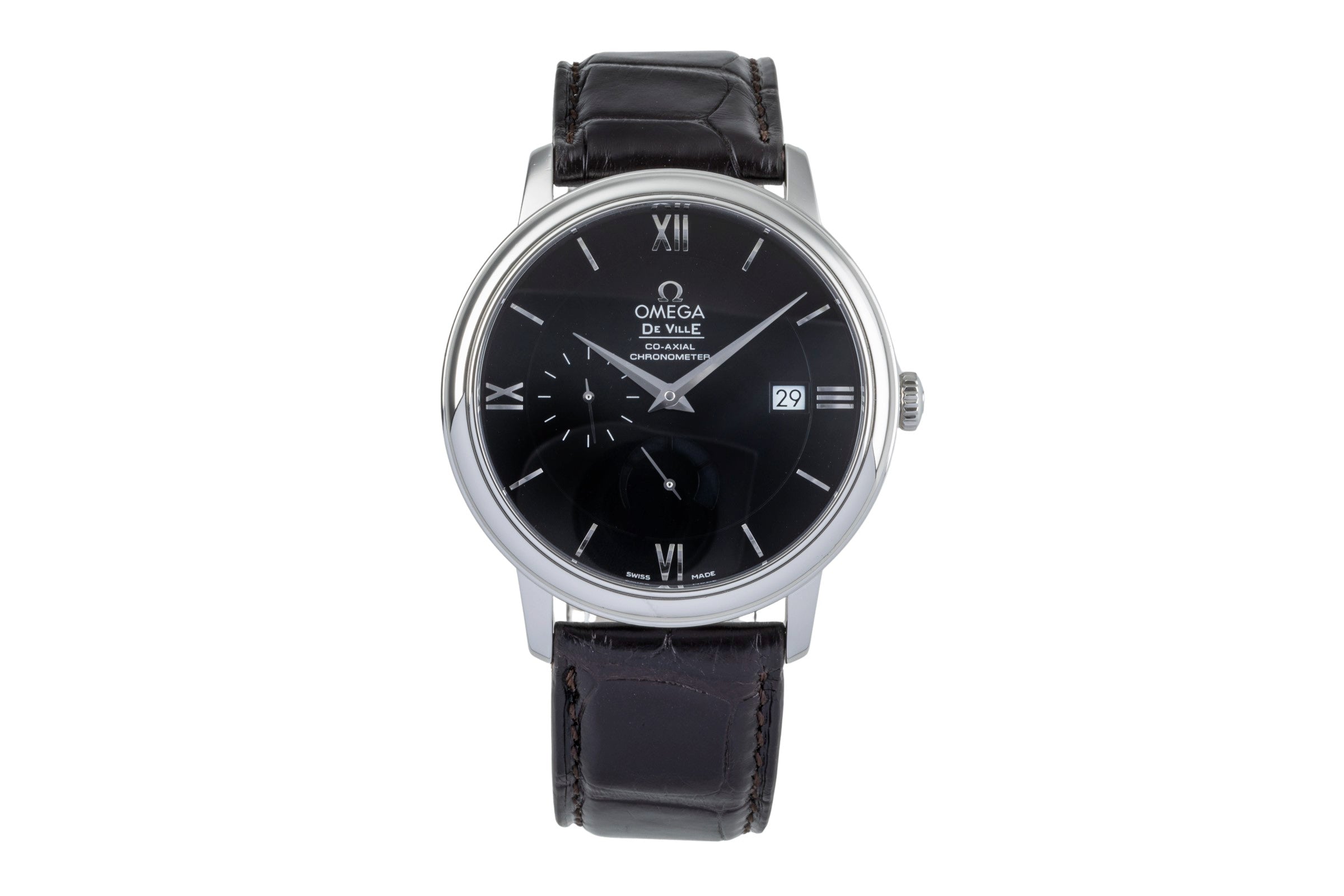 Omega De Ville steel automatic men's watch 424.13.40.21.01.001 LP: 6200EUR  [2502113]