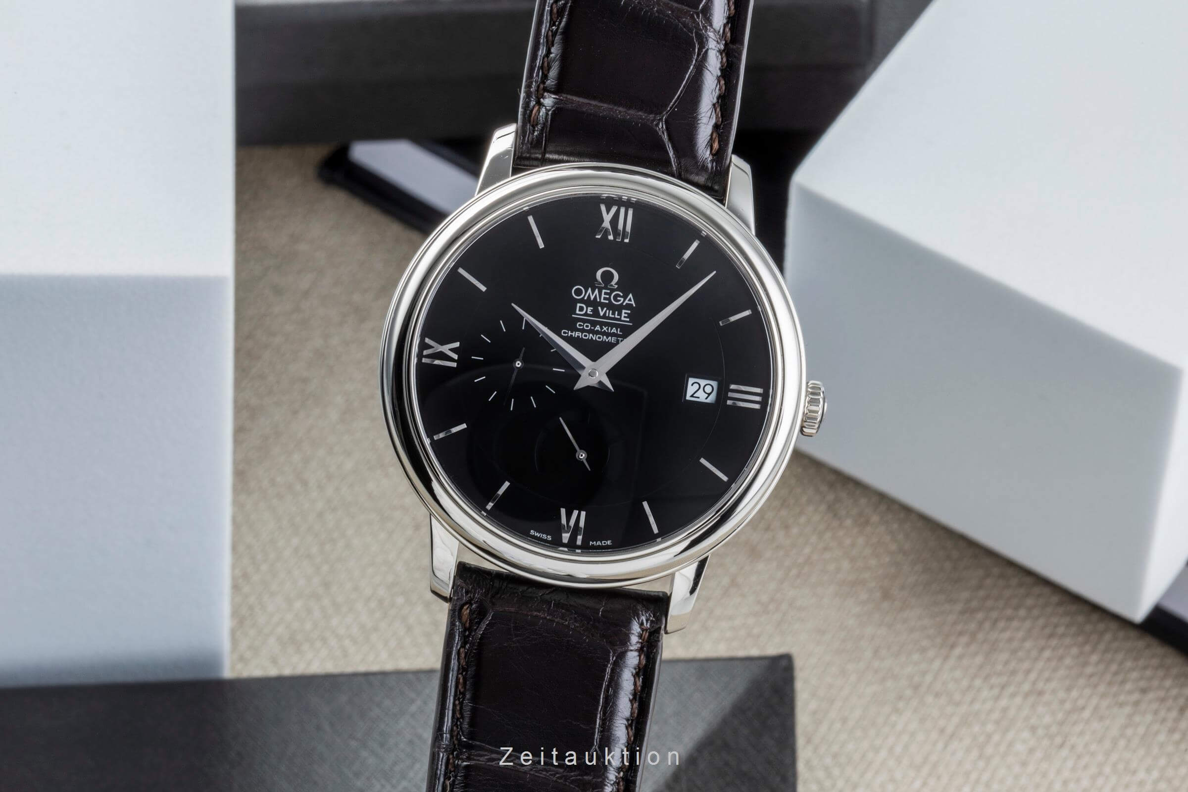 Omega De Ville acciaio automatismo orologio da uomo 424.13.40.21.01.001 LP: 6200EUR  [2502113]