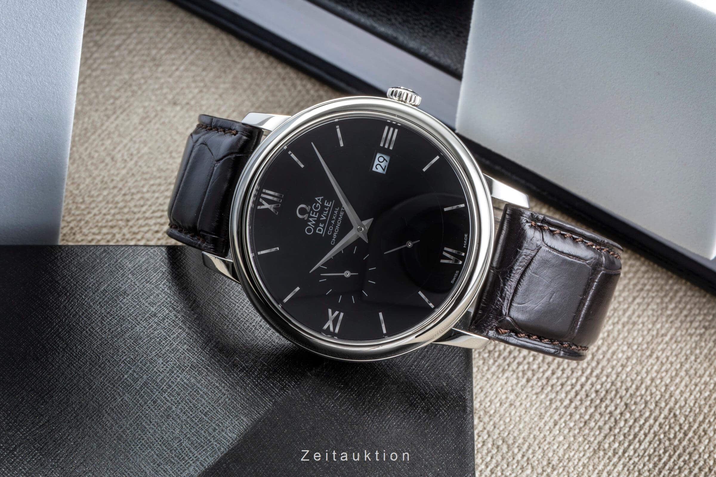 Omega De Ville acciaio automatismo orologio da uomo 424.13.40.21.01.001 LP: 6200EUR  [2502113]