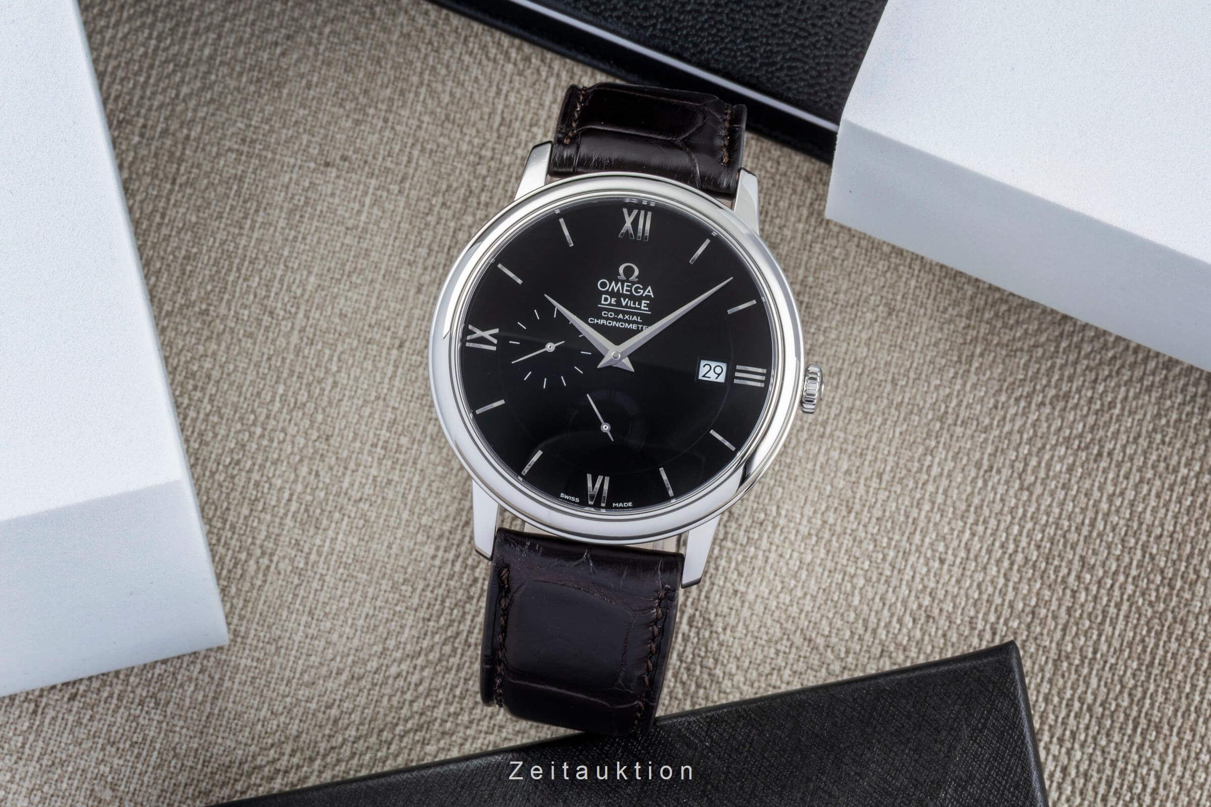 Omega De Ville acciaio automatismo orologio da uomo 424.13.40.21.01.001 LP: 6200EUR  [2502113]