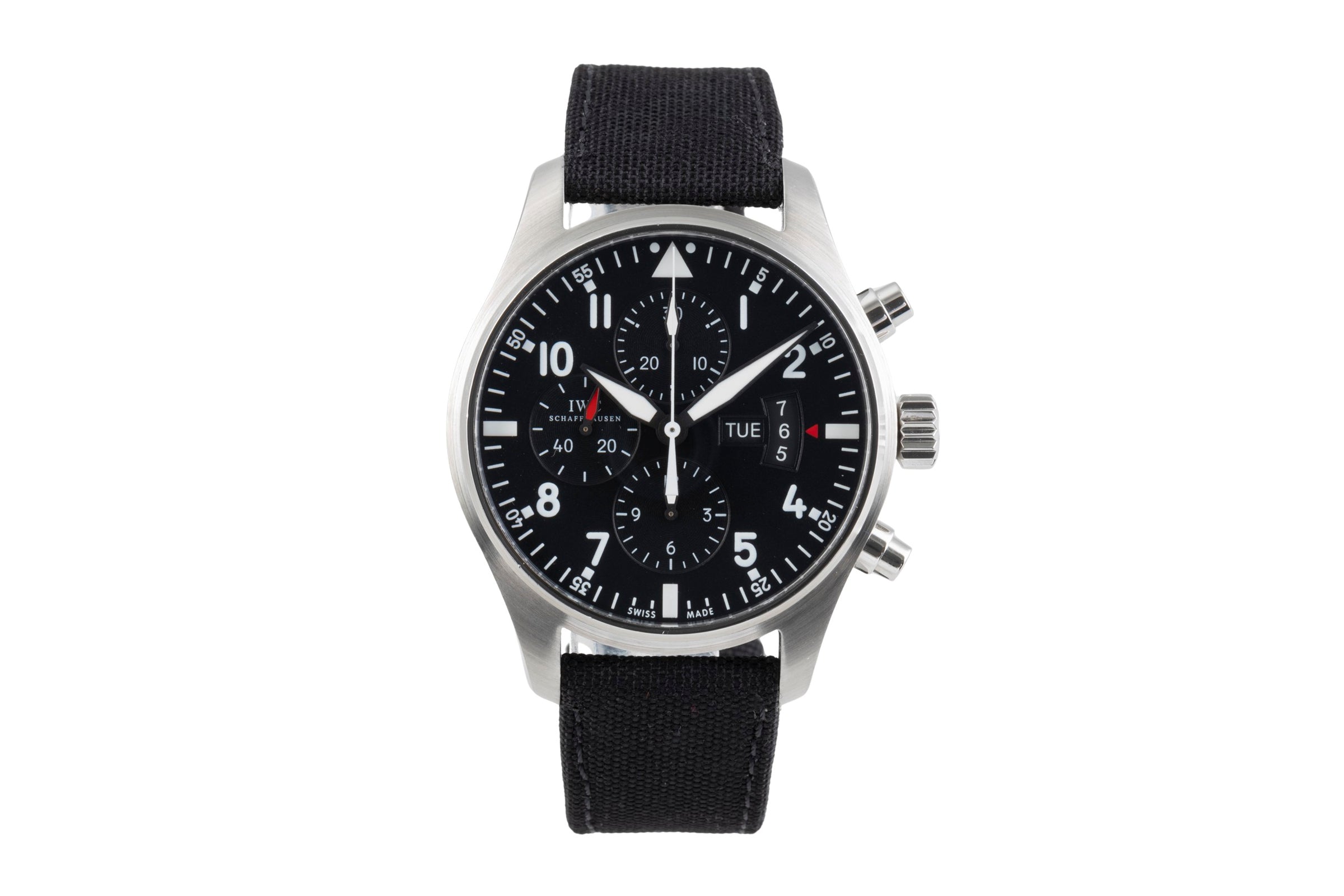 IWC Fliegerchronograph cronografo acciaio automatismo orologio da uomo IW377701 LP: 7300EUR  [2502120]