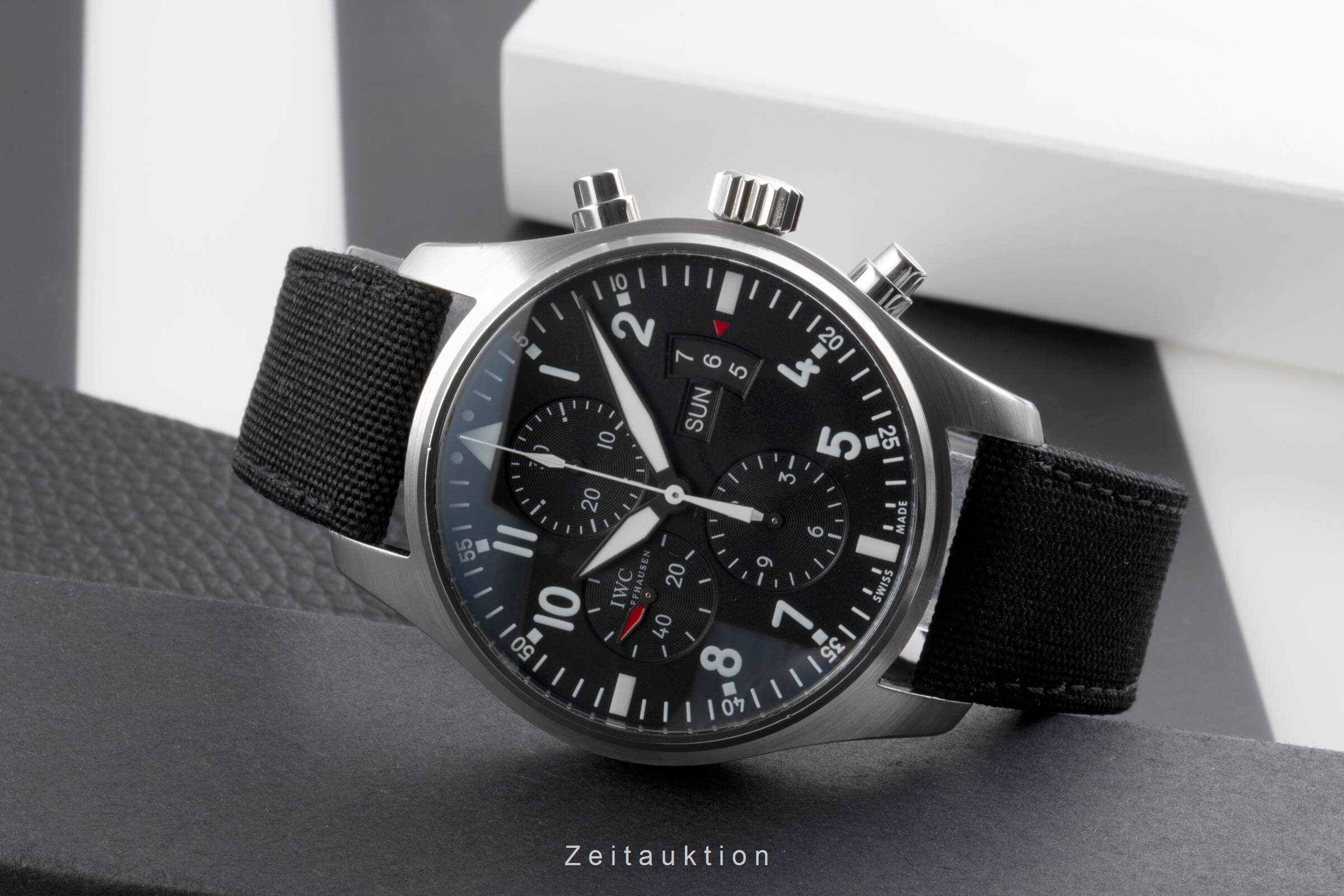 IWC Fliegerchronograph chronograph steel automatic men's watch IW377701 LP: 7300EUR  [2502120]