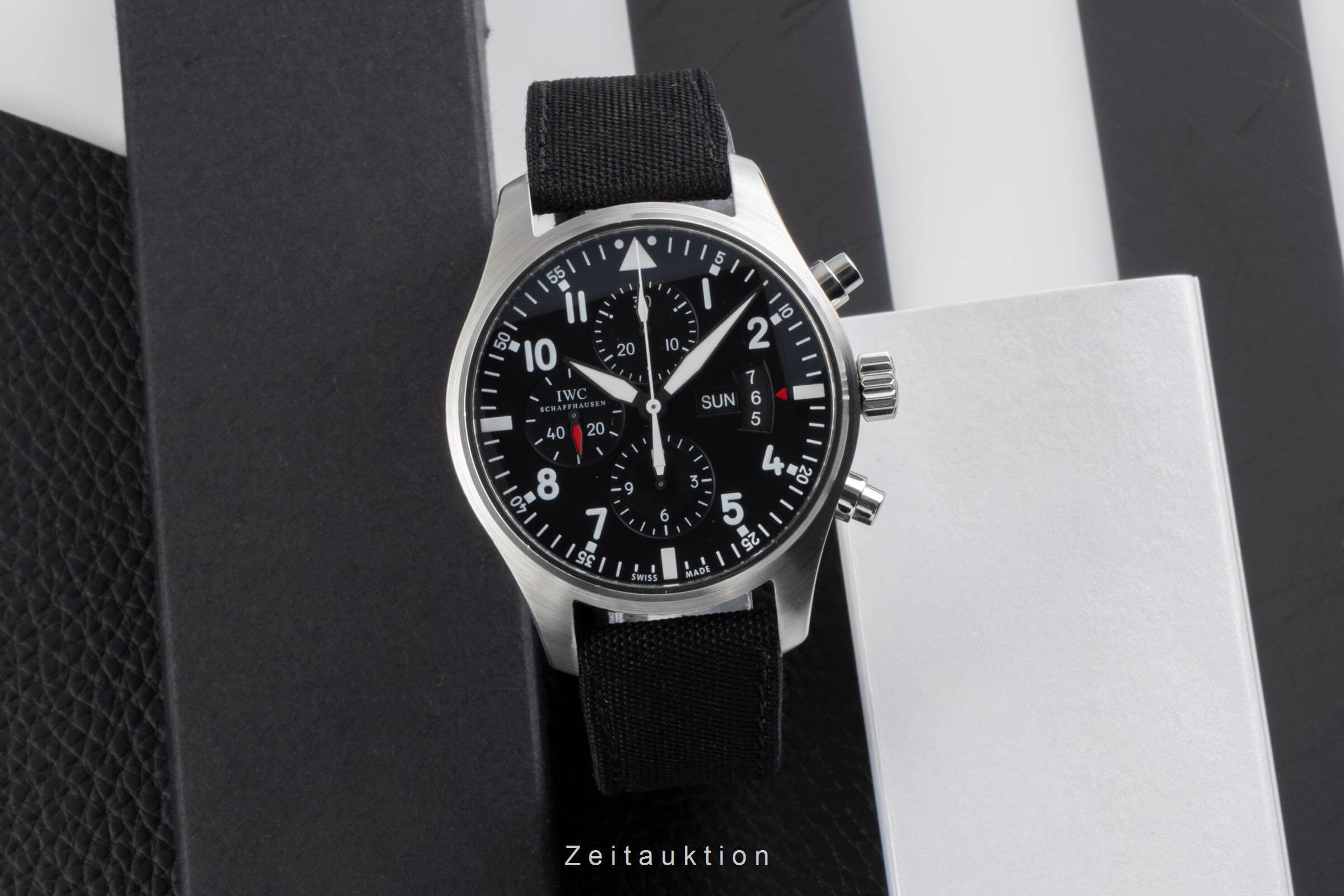 IWC Fliegerchronograph chronograph steel automatic men's watch IW377701 LP: 7300EUR  [2502120]