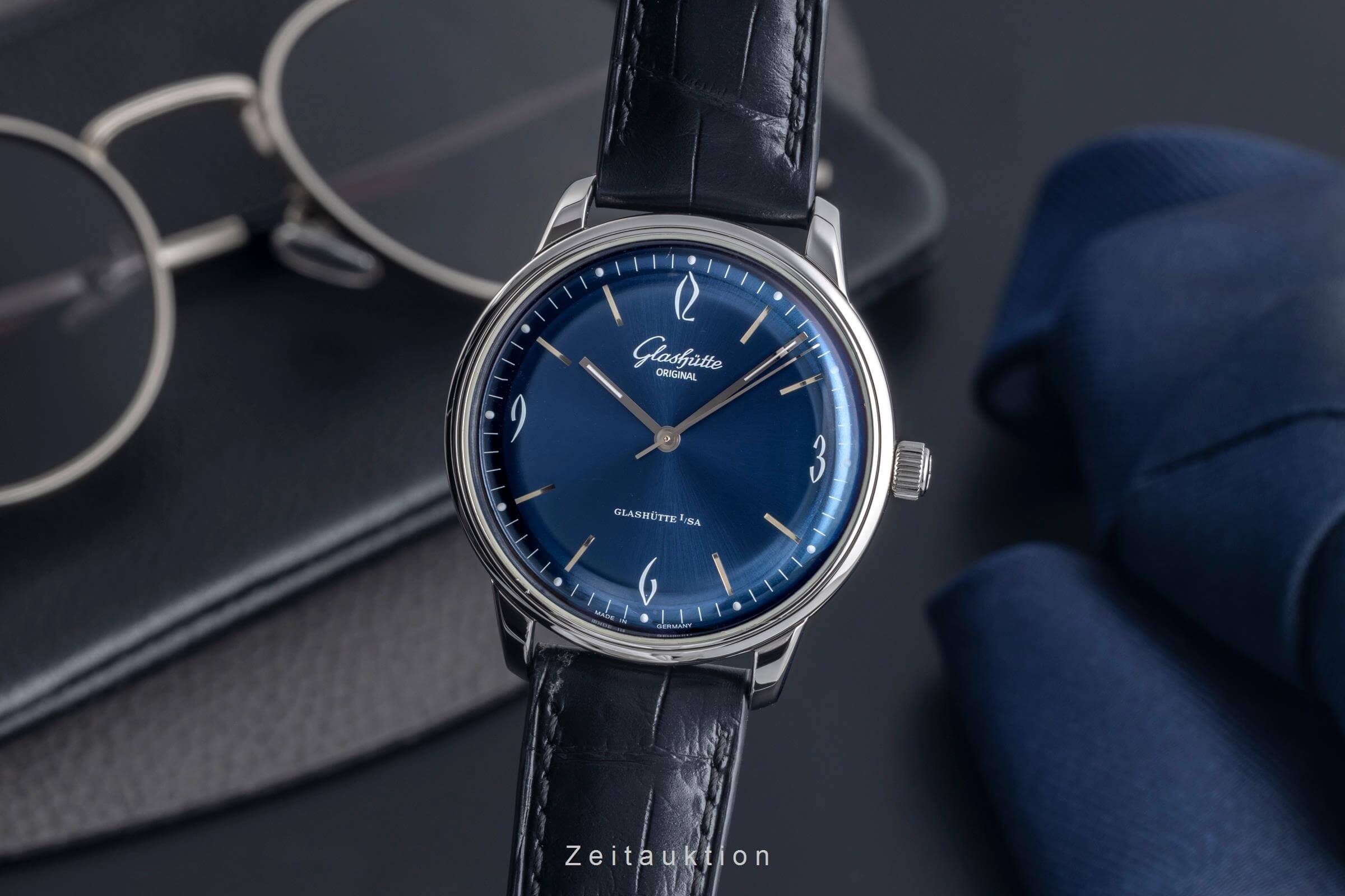 Glashütte acier automatique montre pour hommes 1-39-52-06-02-04 LP: 7100EUR  [2502123]