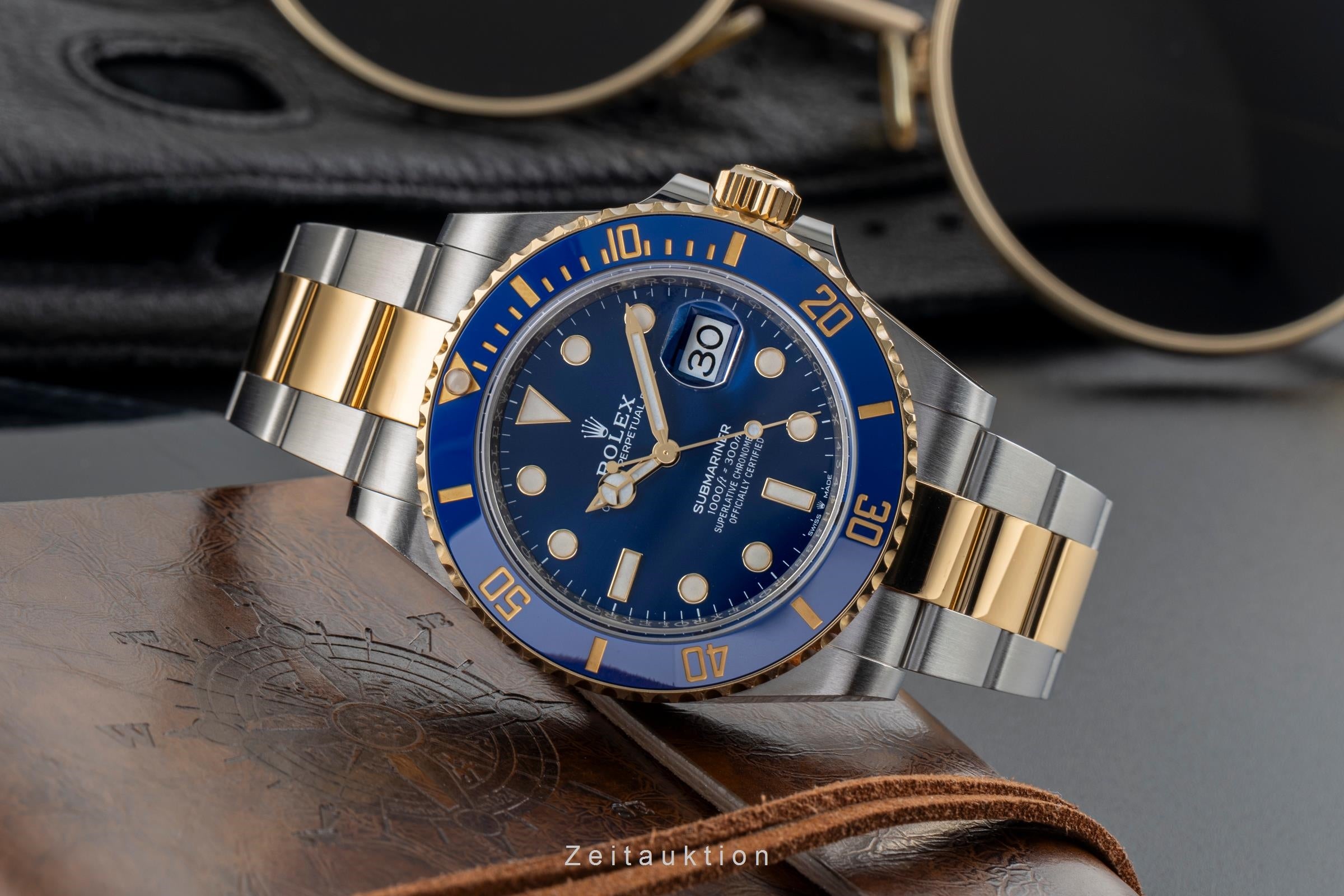 Rolex Submariner acier / or  automatique montre pour hommes 126613LB  [2502126]