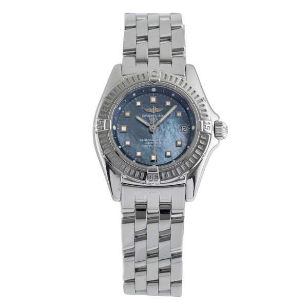 Breitling Callistino Lady Datum Perlmutt Quarz Damenuhr Edelstahl Ref. A72345  [2502127]
