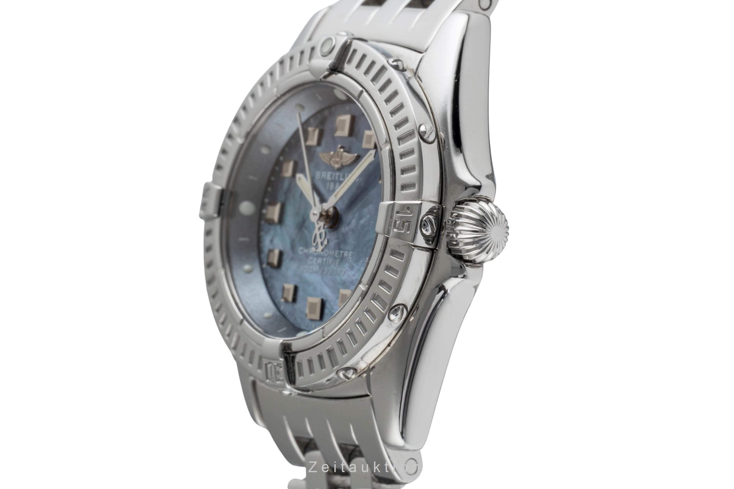 Breitling Callistino Lady Datum Perlmutt Quarz Damenuhr Edelstahl Ref. A72345  [2502127]