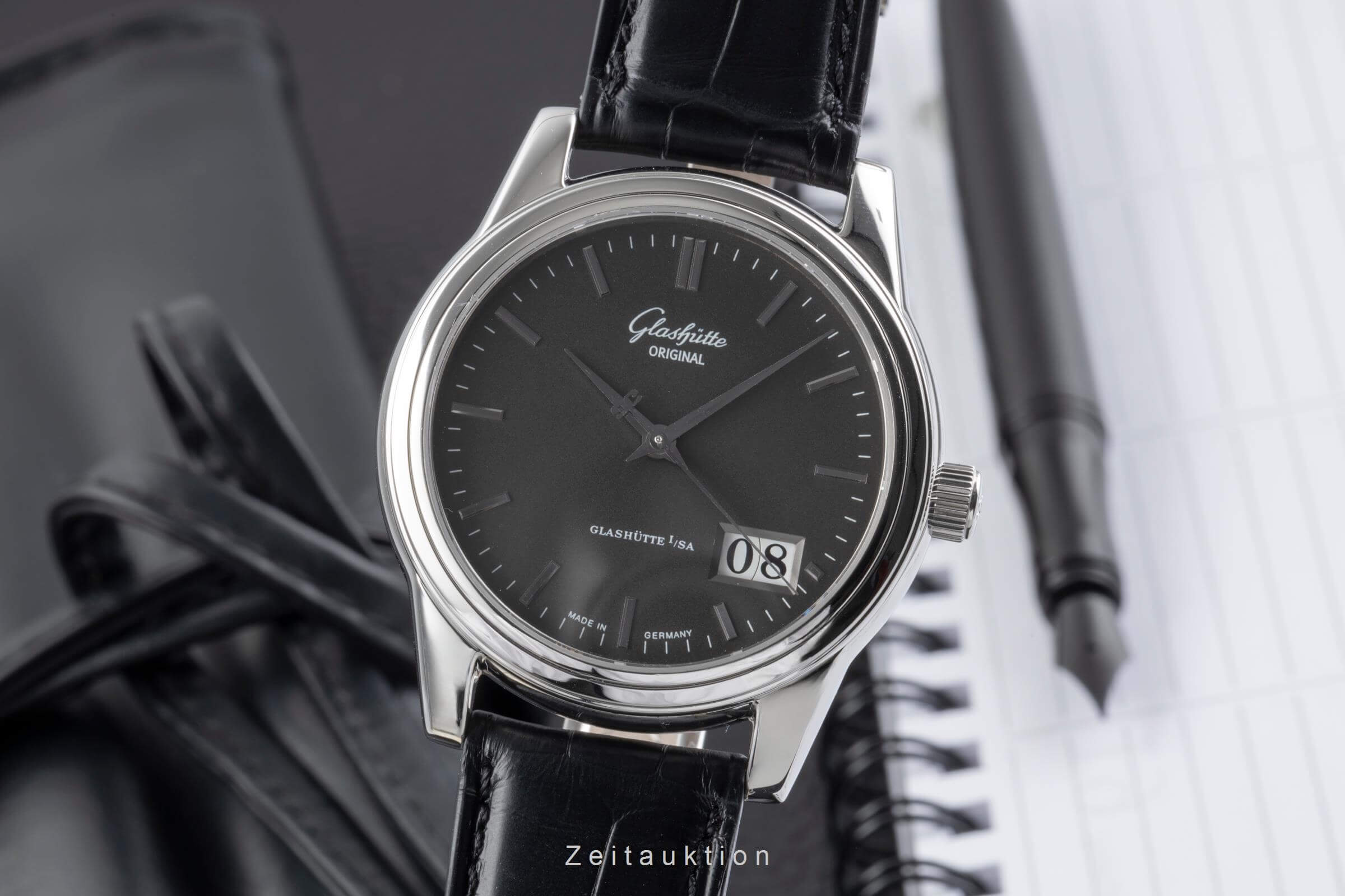 Glashütte Senator steel automatic men's watch 39.42.14.24.04  [2502128]