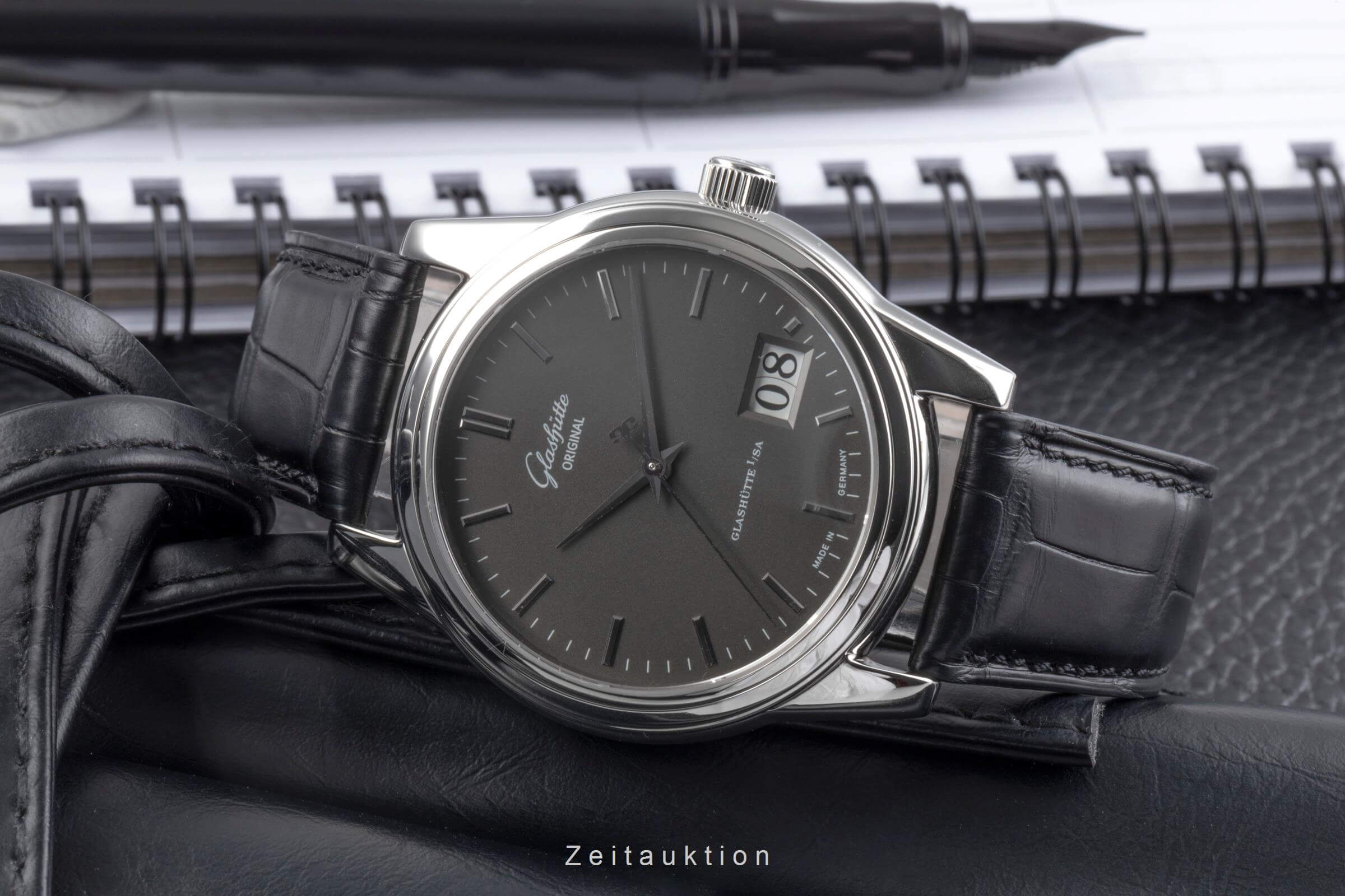 Glashütte Senator steel automatic men's watch 39.42.14.24.04  [2502128]