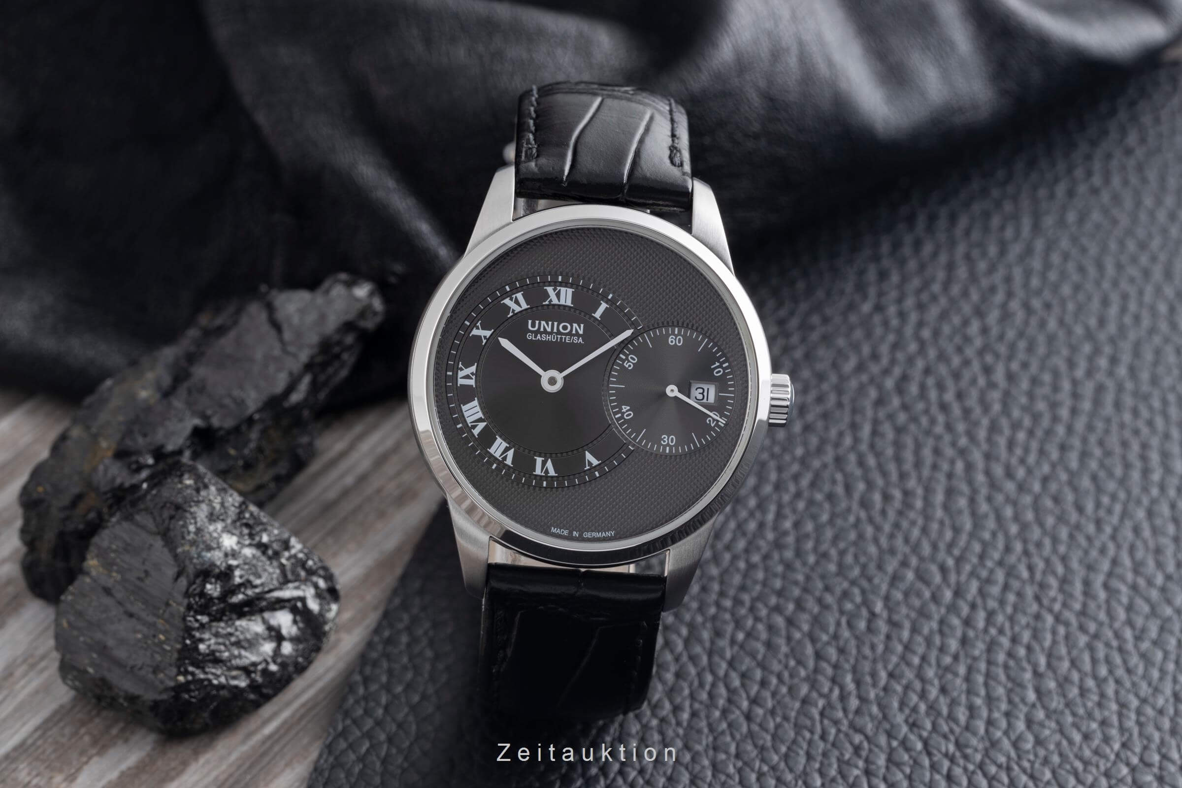 Union Glashütte 1893 Stahl Automatik Herrenuhr Ref. D007.444.16.083.00	B&P 2024 [2502132]