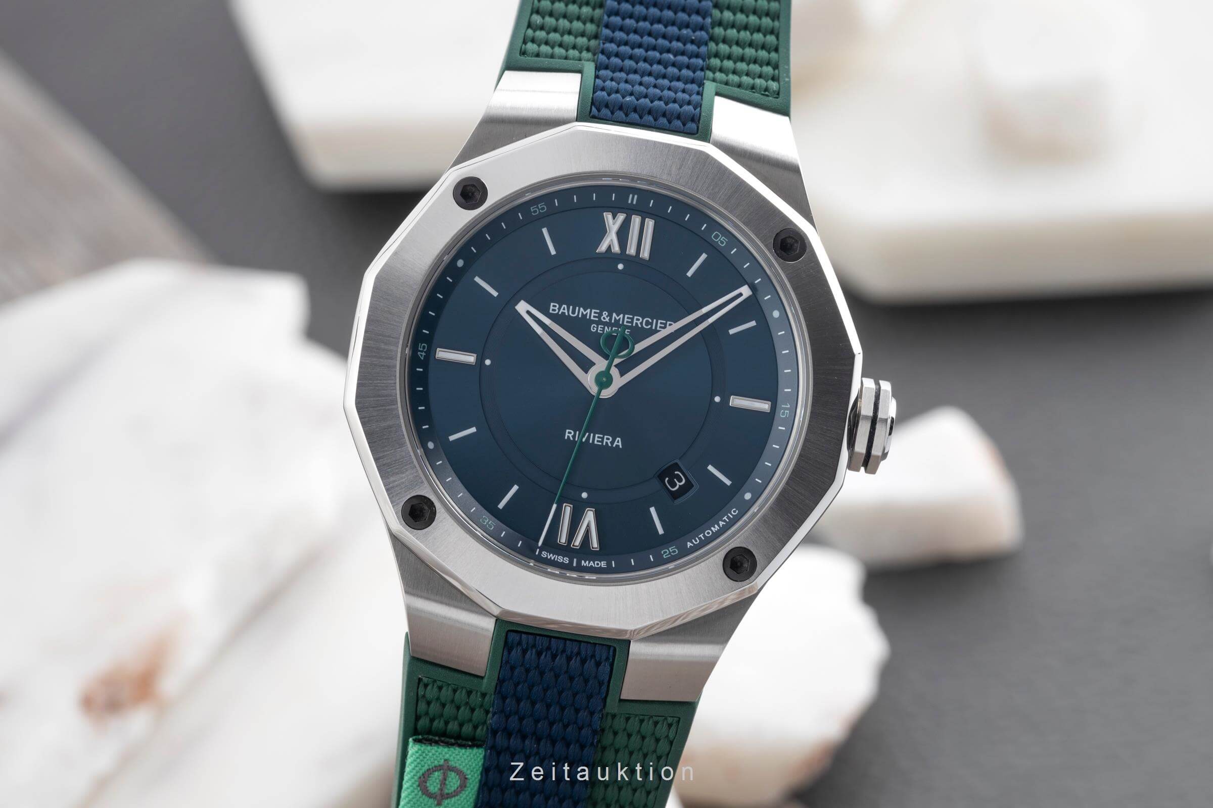 Baume & Mercier Riviera acciaio automatismo orologio da uomo M0A10688, 65922 LP: 3100EUR  [2502134]