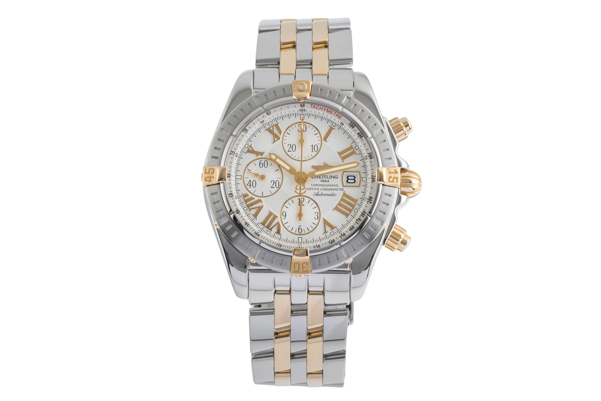 Breitling Chronomat chronographe acier / or  automatique montre pour hommes B13356  [2502136]