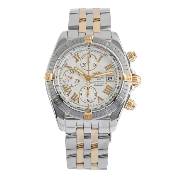 Breitling Chronomat chronographe acier / or  automatique montre pour hommes B13356  [2502136]