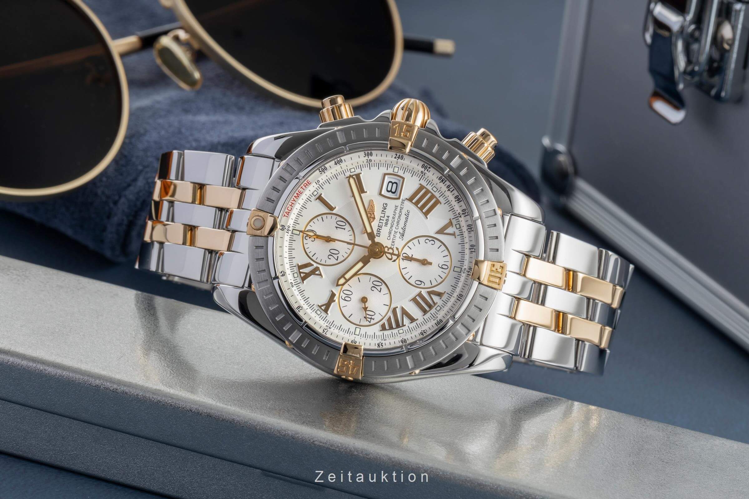 Breitling Chronomat chronographe acier / or  automatique montre pour hommes B13356  [2502136]