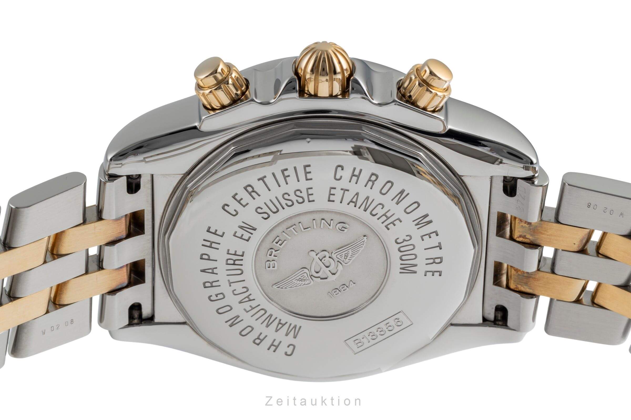 Breitling Chronomat chronographe acier / or  automatique montre pour hommes B13356  [2502136]