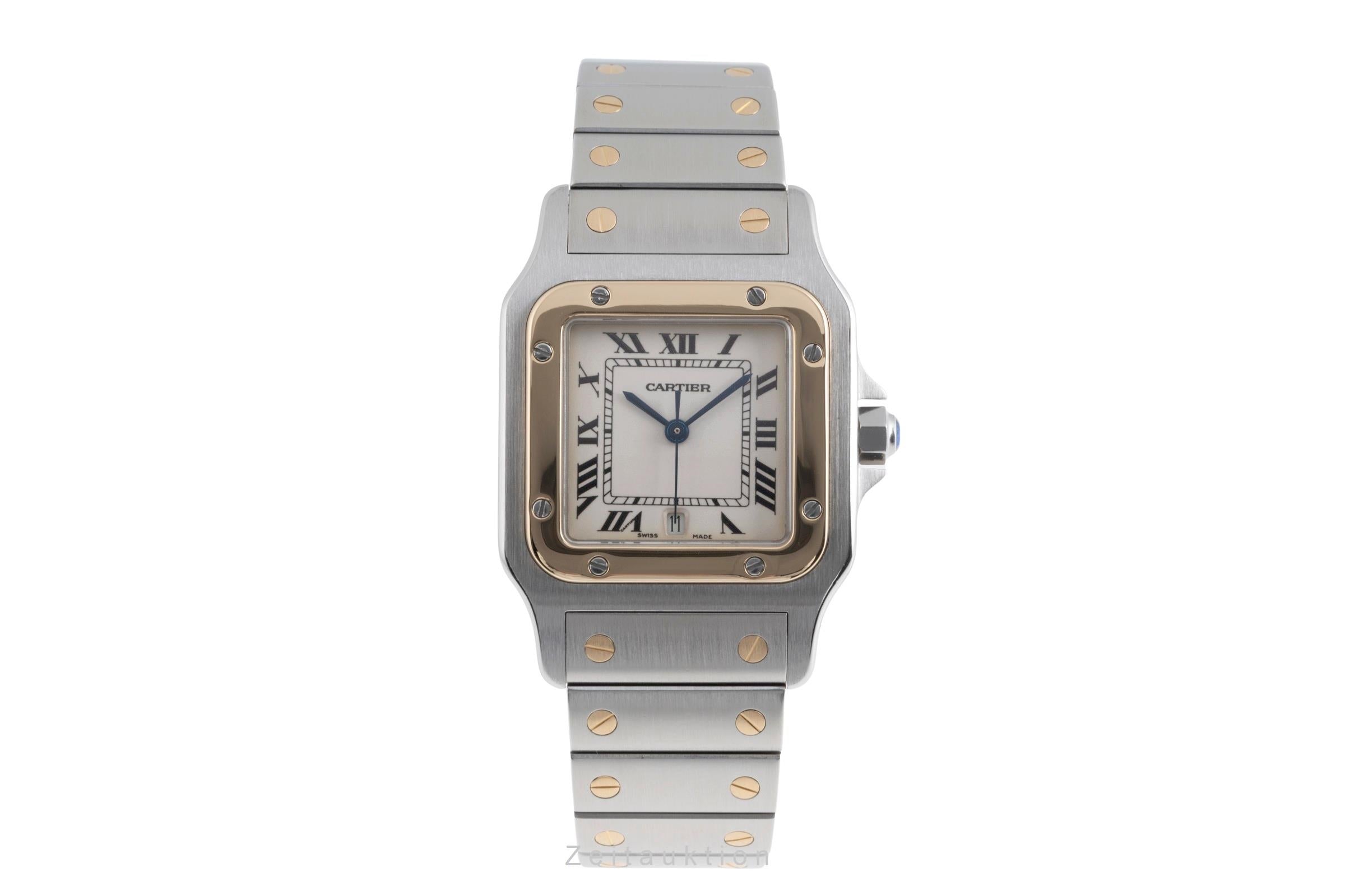 Cartier Santos acier / or  quartz unisexe W20011C4  [2502137]