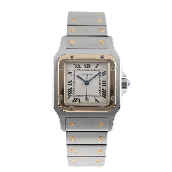 Cartier Santos acier / or  quartz unisexe W20011C4  [2502137]