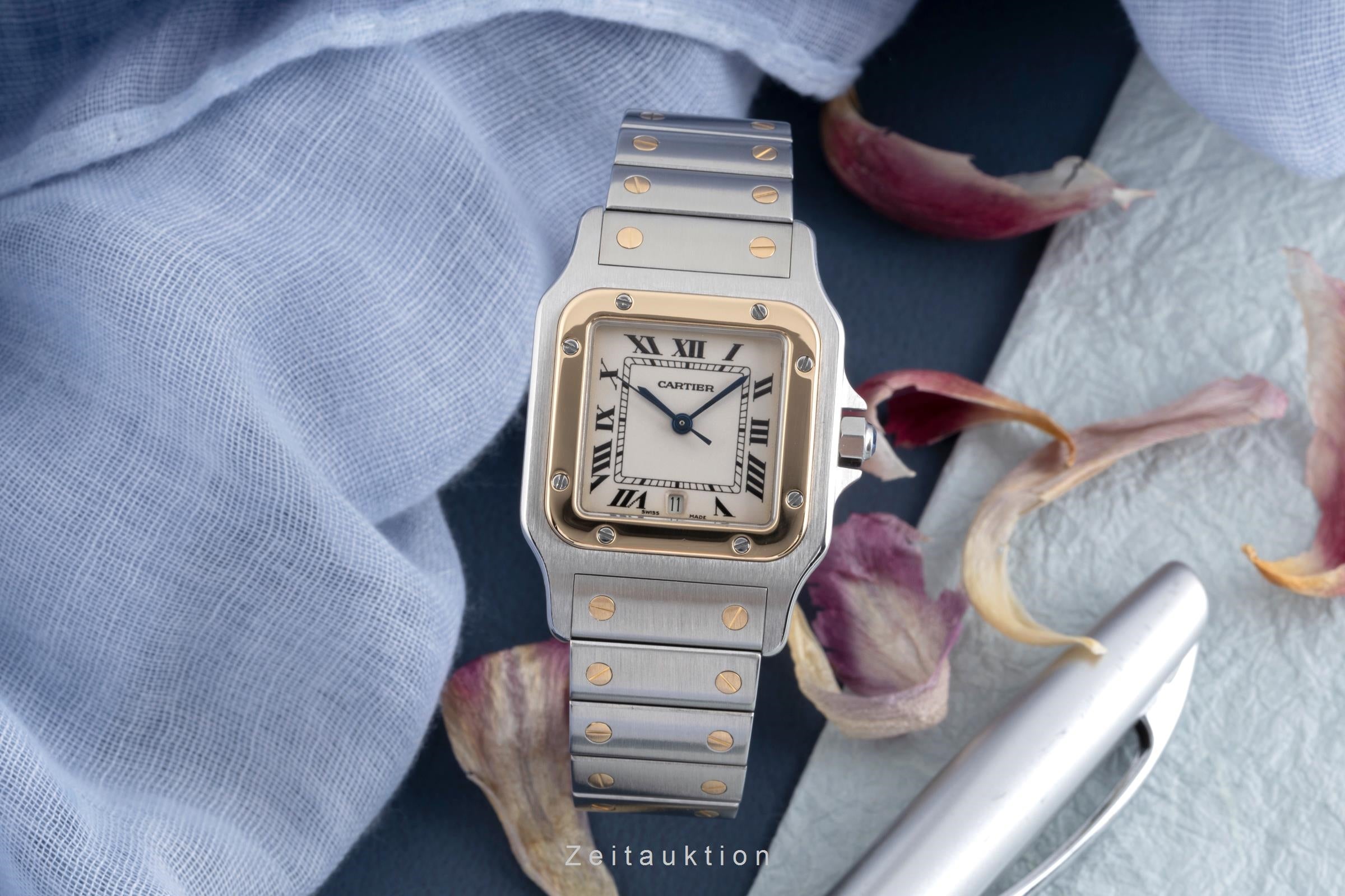 Cartier Santos acier / or  quartz unisexe W20011C4  [2502137]