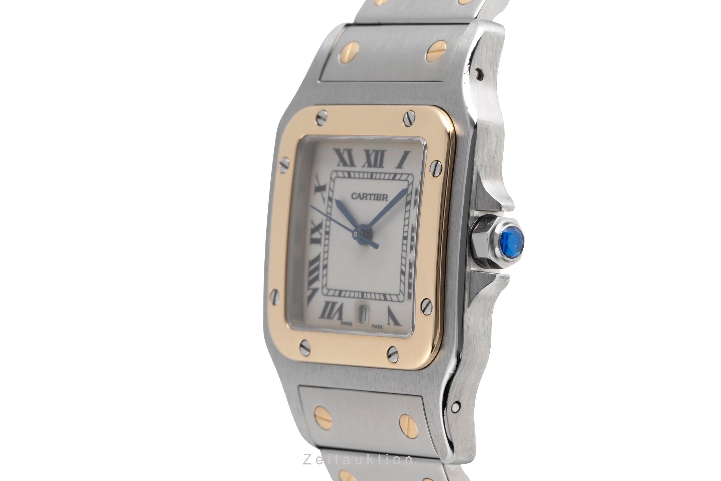 Cartier Santos acier / or  quartz unisexe W20011C4  [2502137]