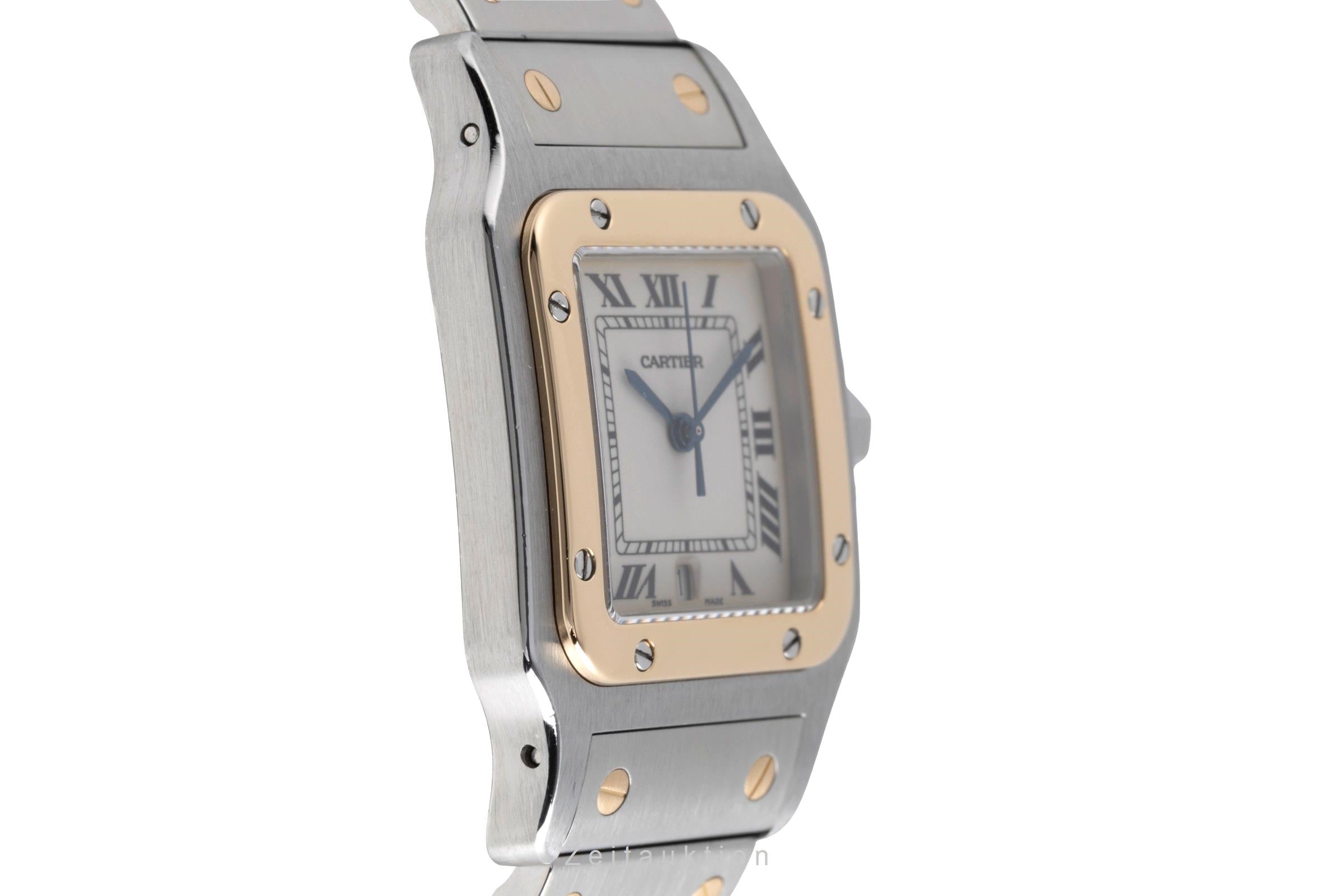 Cartier Santos acier / or  quartz unisexe W20011C4  [2502137]