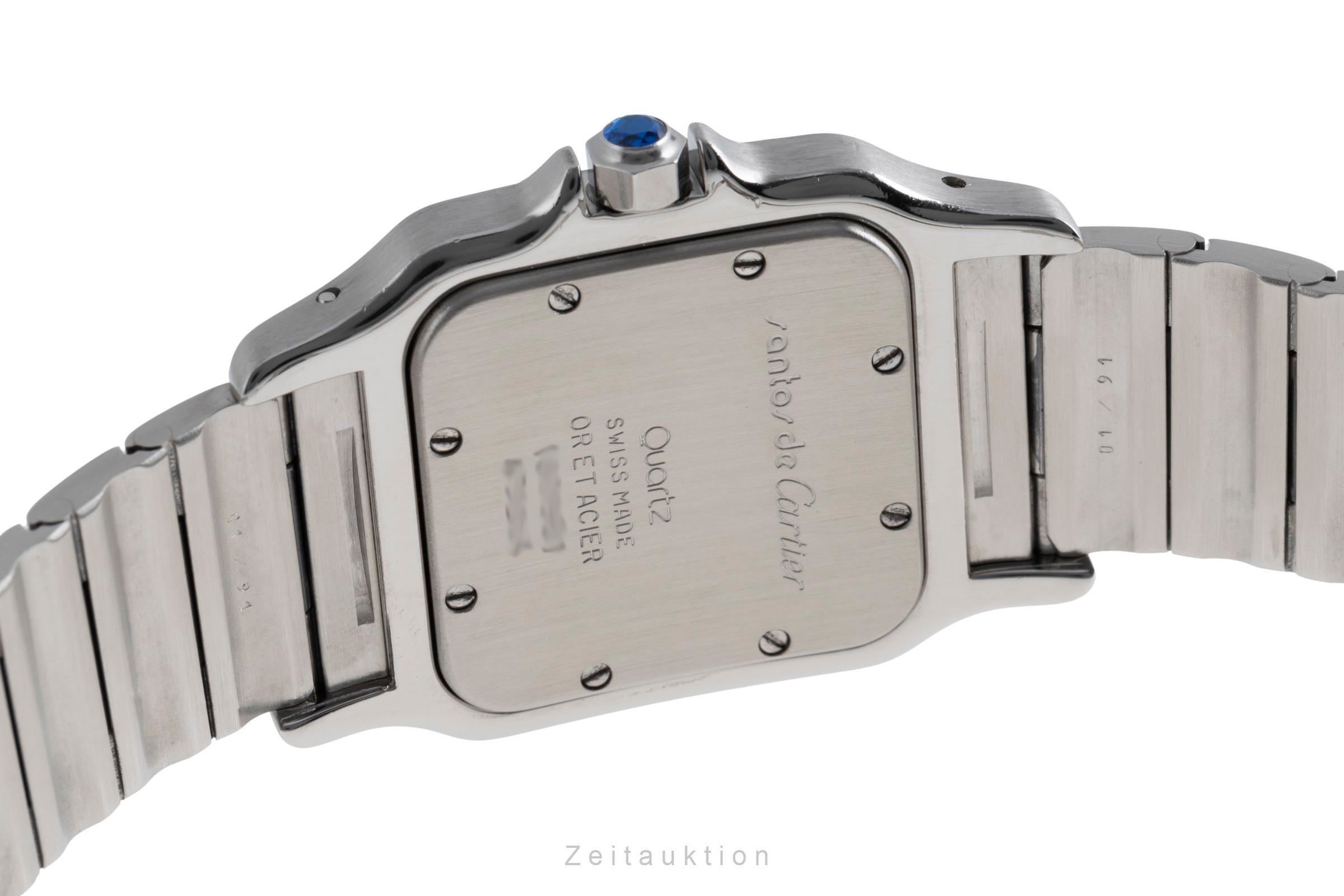 Cartier Santos acier / or  quartz unisexe W20011C4  [2502137]