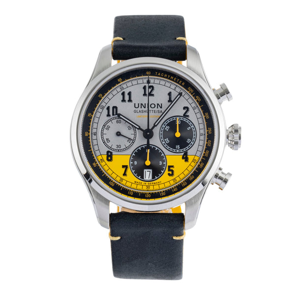 Union Glashütte Belisar Chronograph Stahl Herrenuhr D009.427.16.032.09 Limited  [2502138]