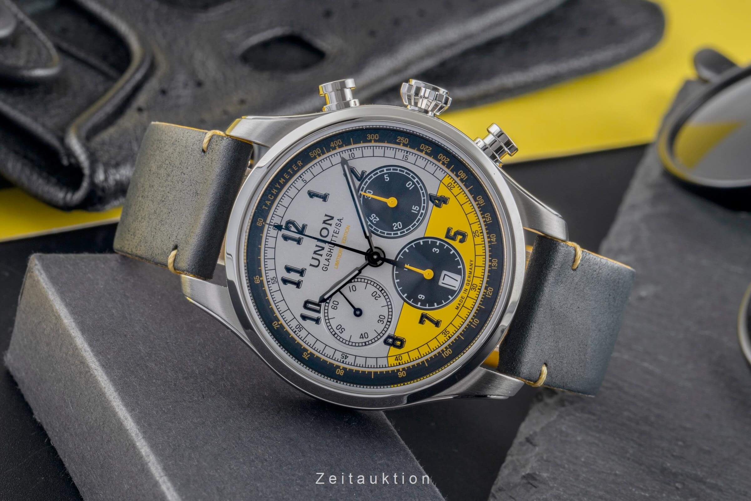 Union Glashütte Belisar Chronograph Stahl Herrenuhr D009.427.16.032.09 Limited  [2502138]