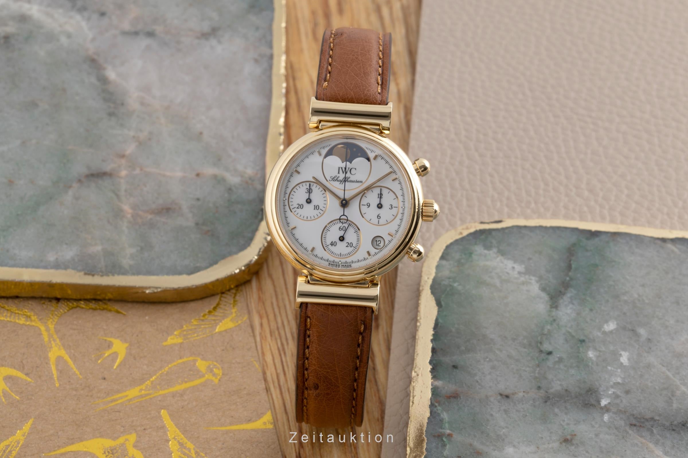 IWC Da Vinci chronograph 18 ct gold quartz women's watch IW373601  [2502139]