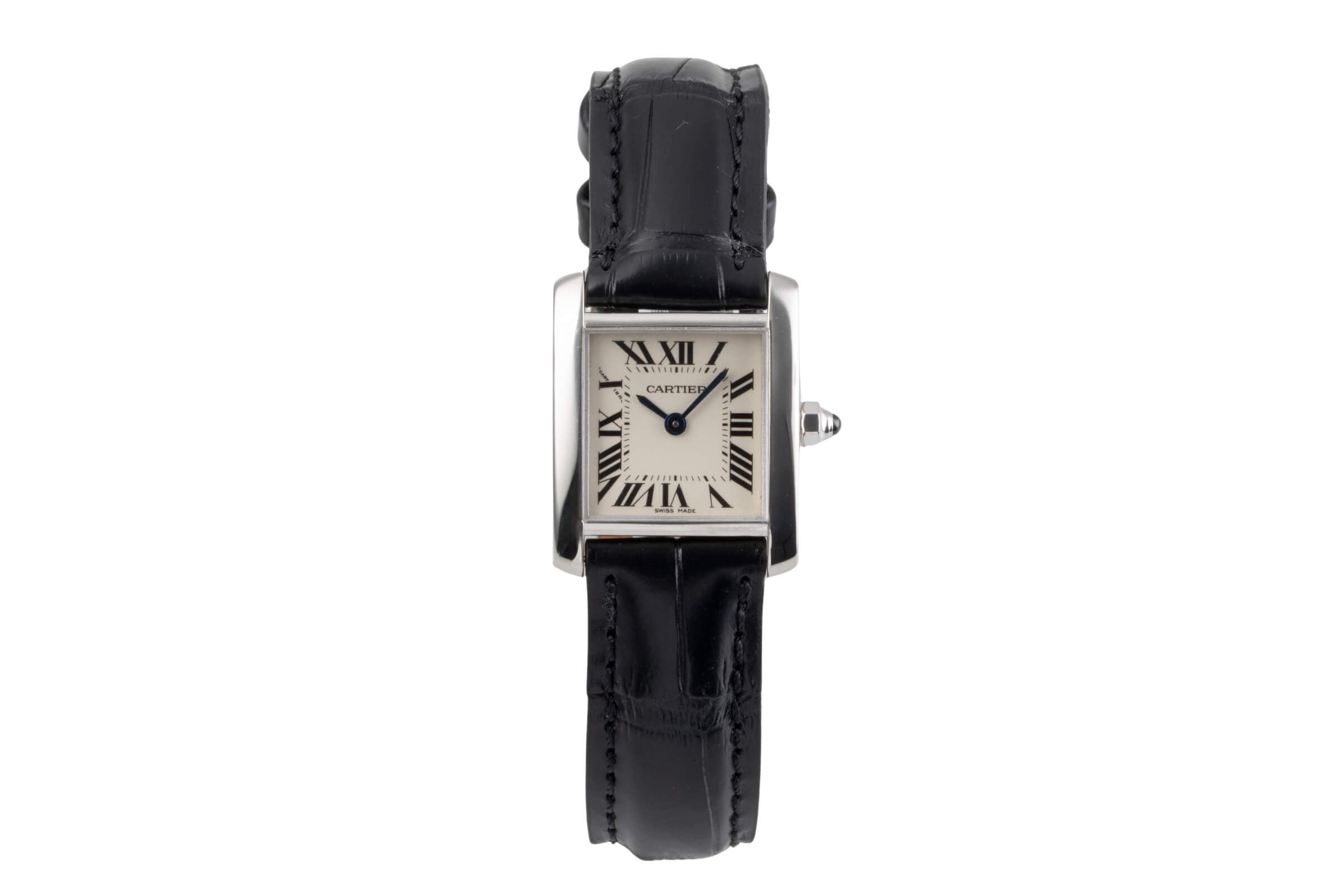 Cartier Tank Francaise or blanc 18 ct quartz montre pour femmes W50012S3  [2502140]