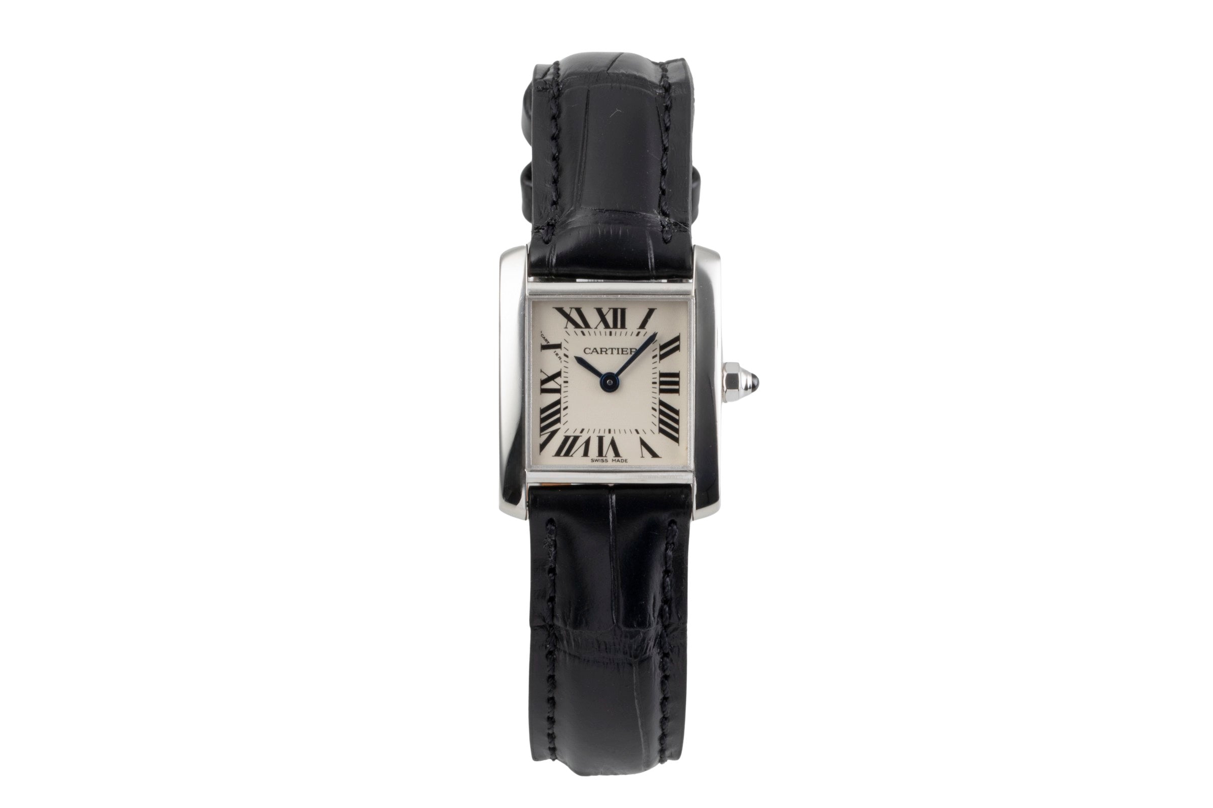 Cartier Tank Francaise 18 ct white gold quartz Kal. 057 Ref