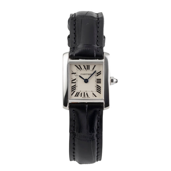 Cartier Tank Francaise or blanc 18 ct quartz montre pour femmes W50012S3  [2502140]