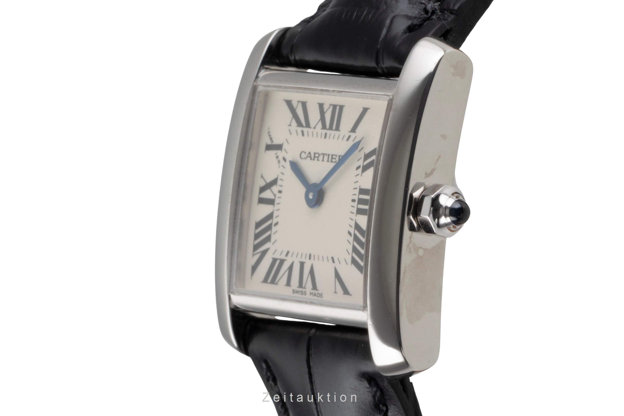 Cartier Tank Francaise or blanc 18 ct quartz montre pour femmes W50012S3  [2502140]