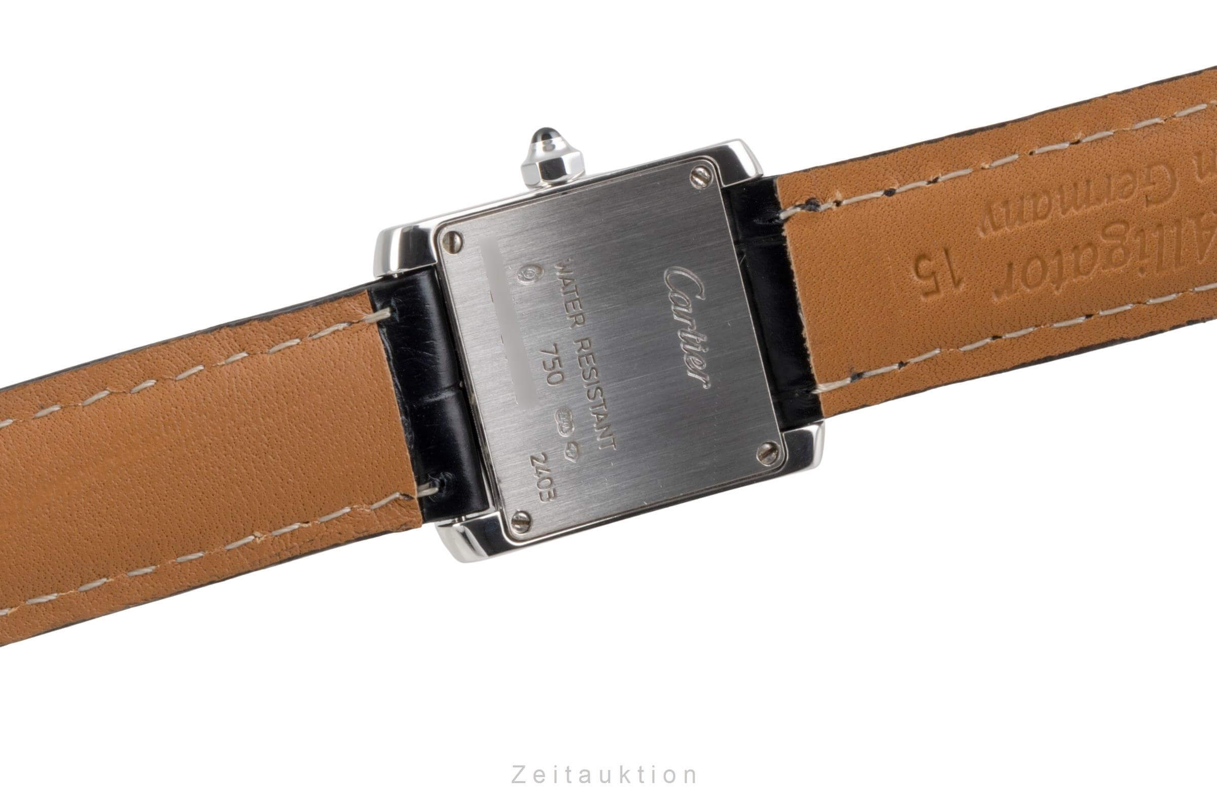 Cartier Tank Francaise or blanc 18 ct quartz montre pour femmes W50012S3  [2502140]