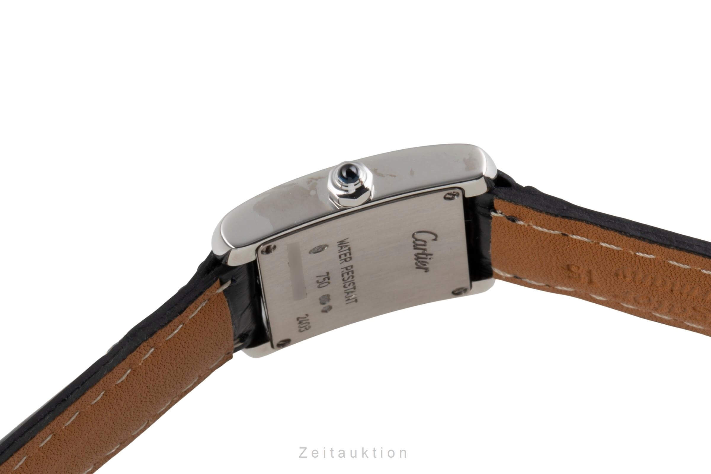 Cartier Tank Francaise or blanc 18 ct quartz montre pour femmes W50012S3  [2502140]