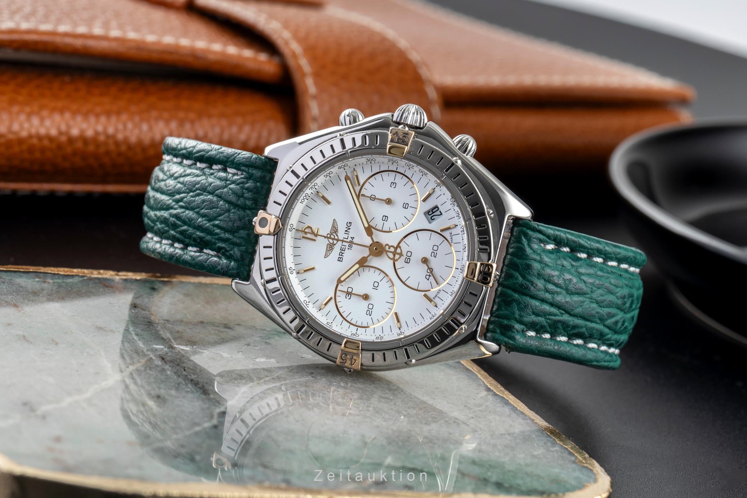 Breitling Sextant Chronograph Stahl / vergoldet Quarz Herren Ref. B55046 Papiere [2502141]