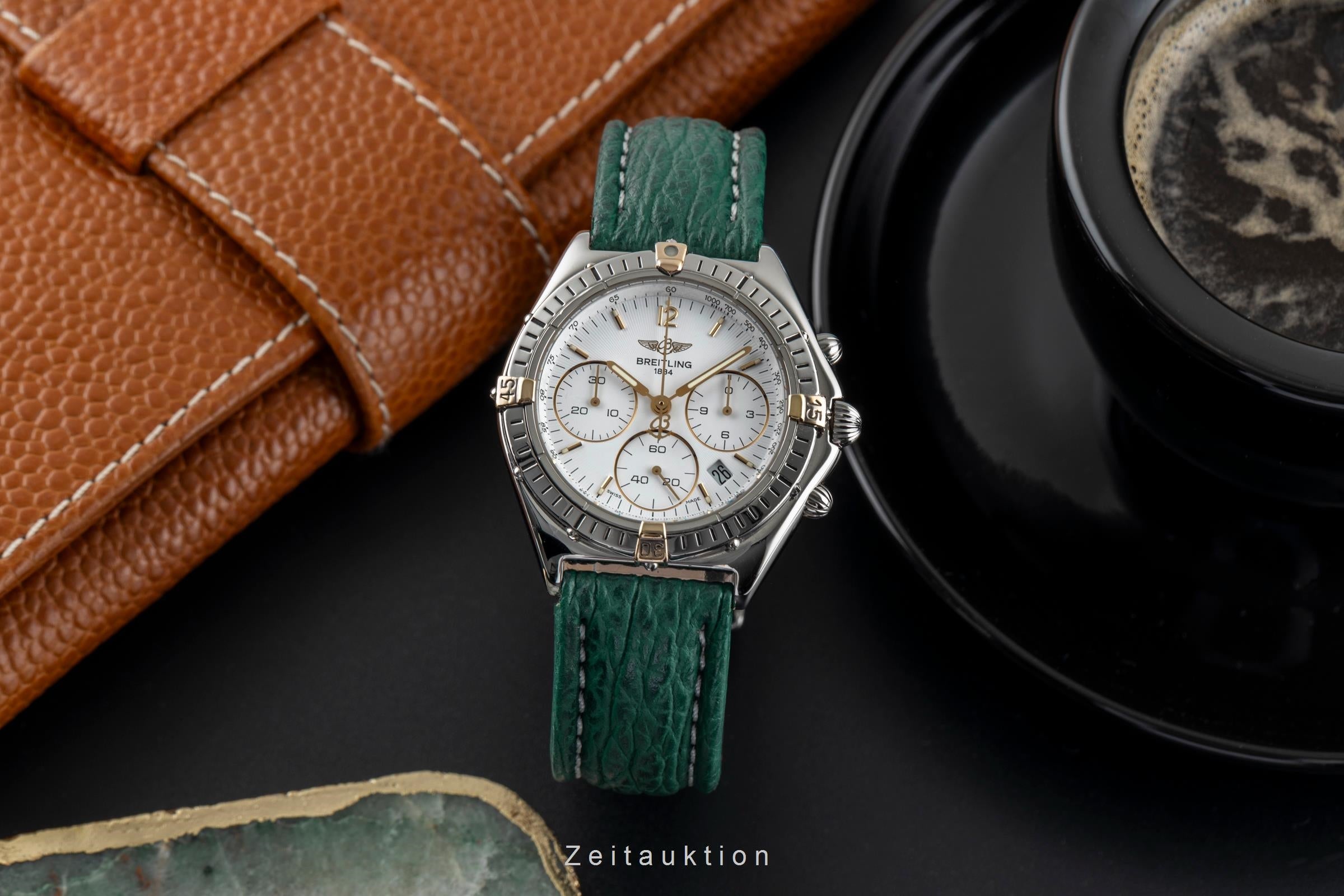 Breitling Sextant Chronograph Stahl / vergoldet Quarz Herren Ref. B55046 Papiere [2502141]