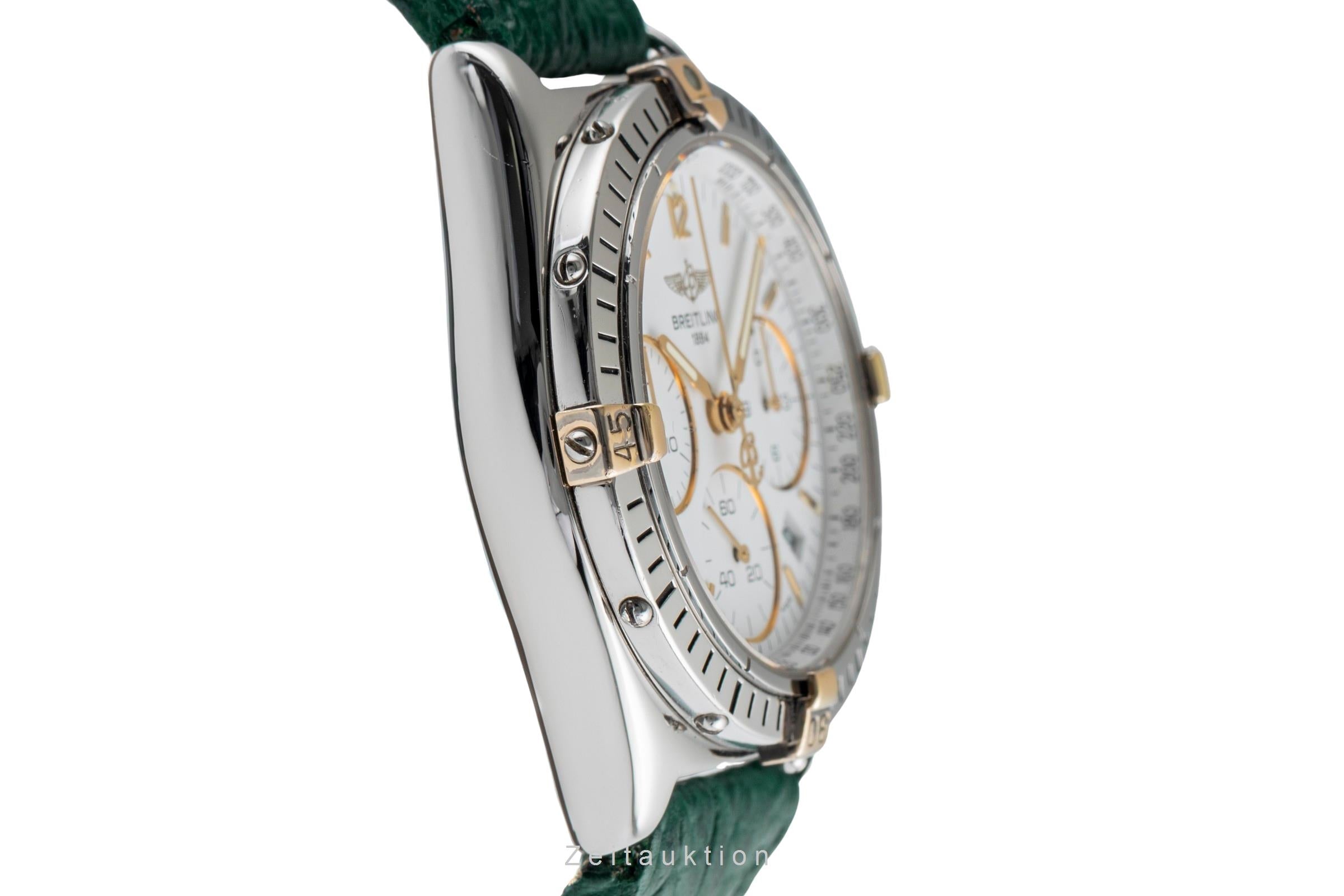 Breitling Sextant Chronograph Stahl / vergoldet Quarz Herren Ref. B55046 Papiere [2502141]