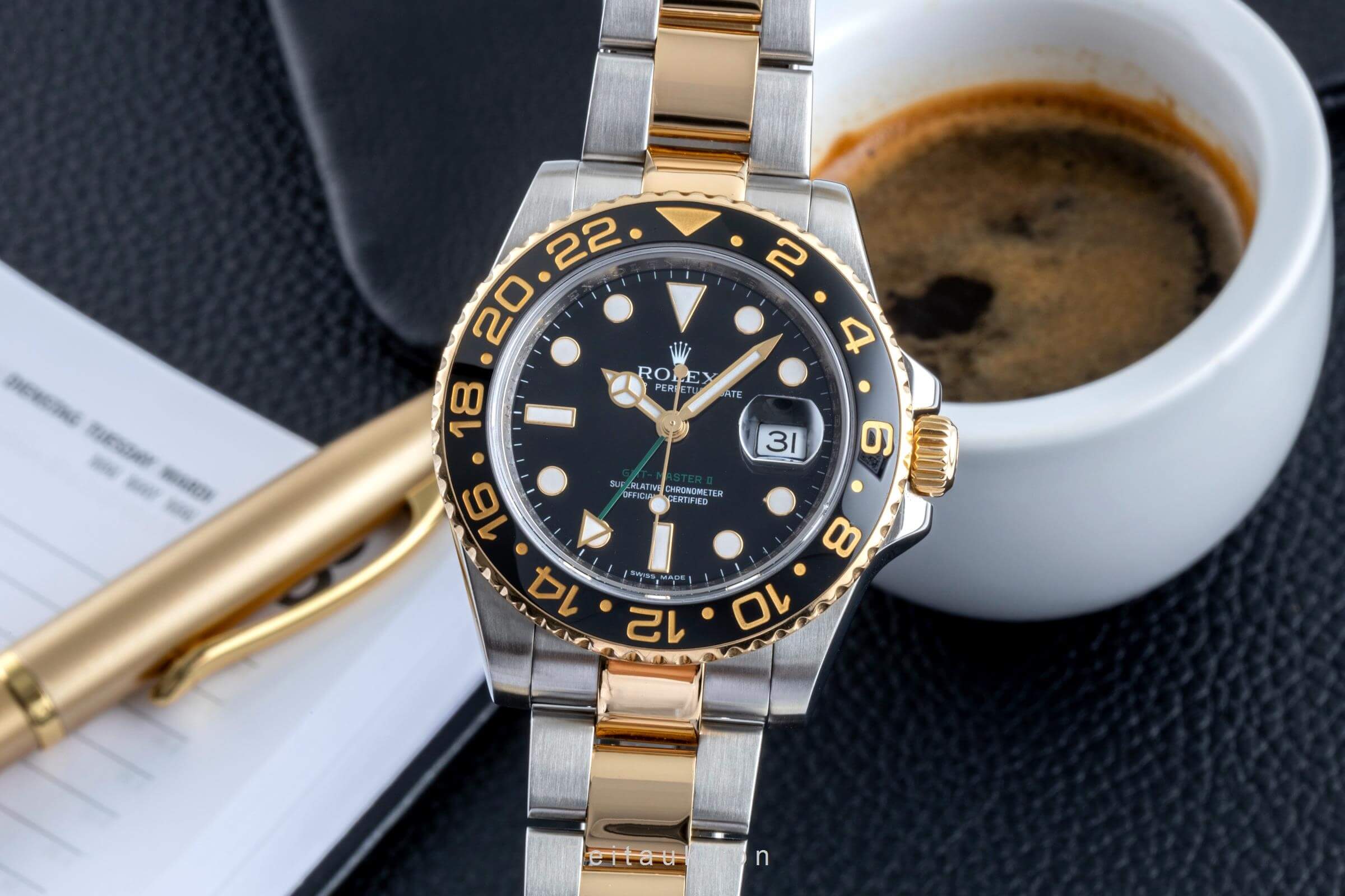 Rolex GMT-Master II acero / oro automático reloj para caballeros 116713LN  [2502142]