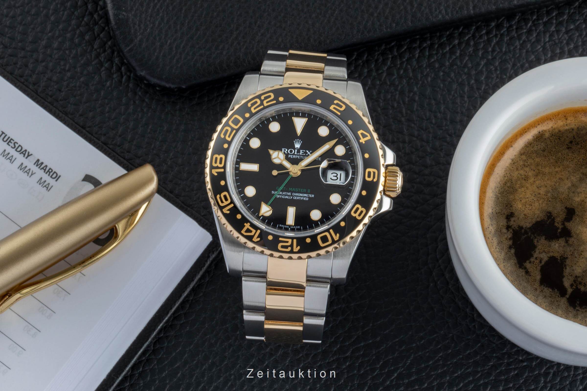 Rolex GMT-Master II acero / oro automático reloj para caballeros 116713LN  [2502142]