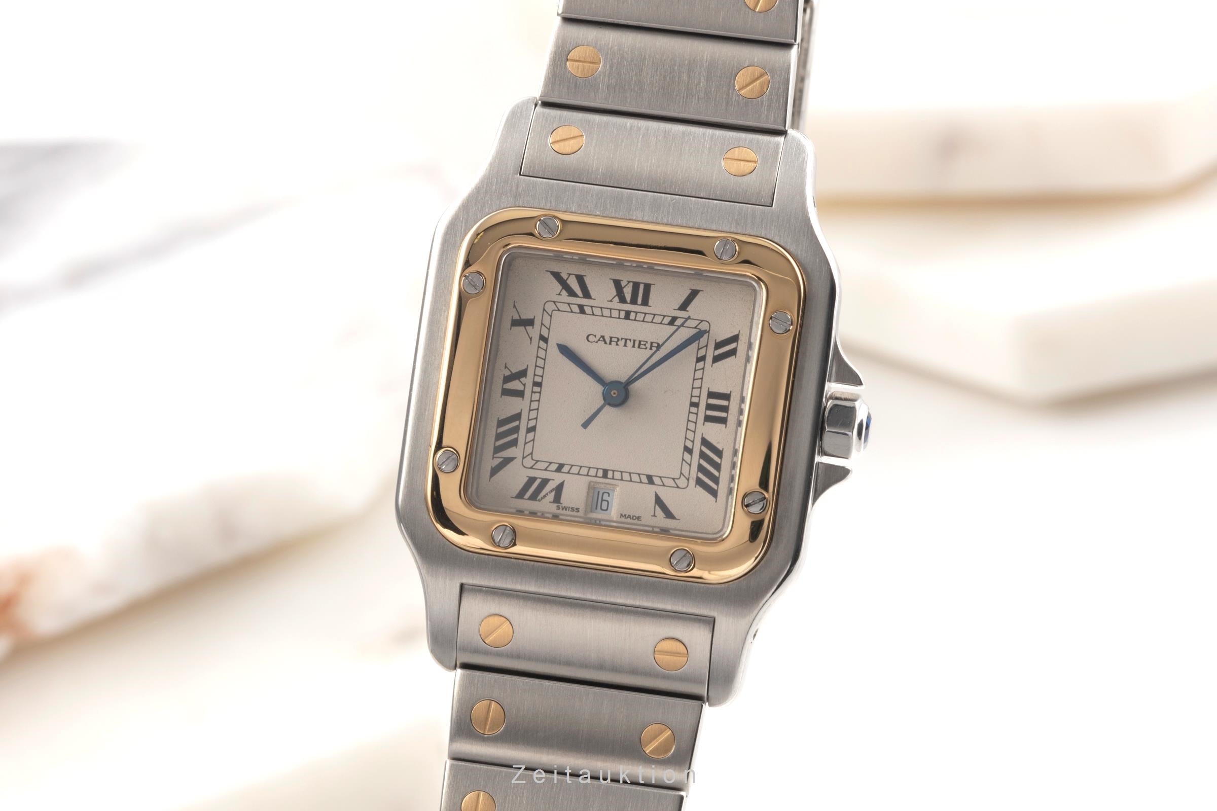 Cartier Santos steel / gold quartz men's watch W20011C4  [2502143]