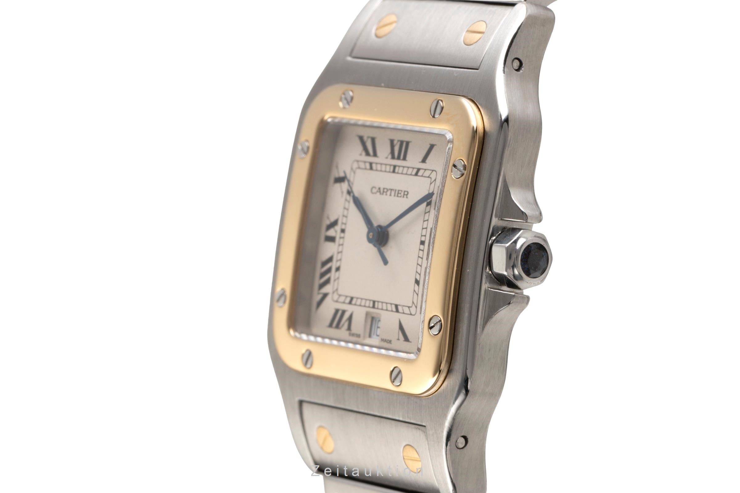 Cartier Santos steel / gold quartz men's watch W20011C4  [2502143]