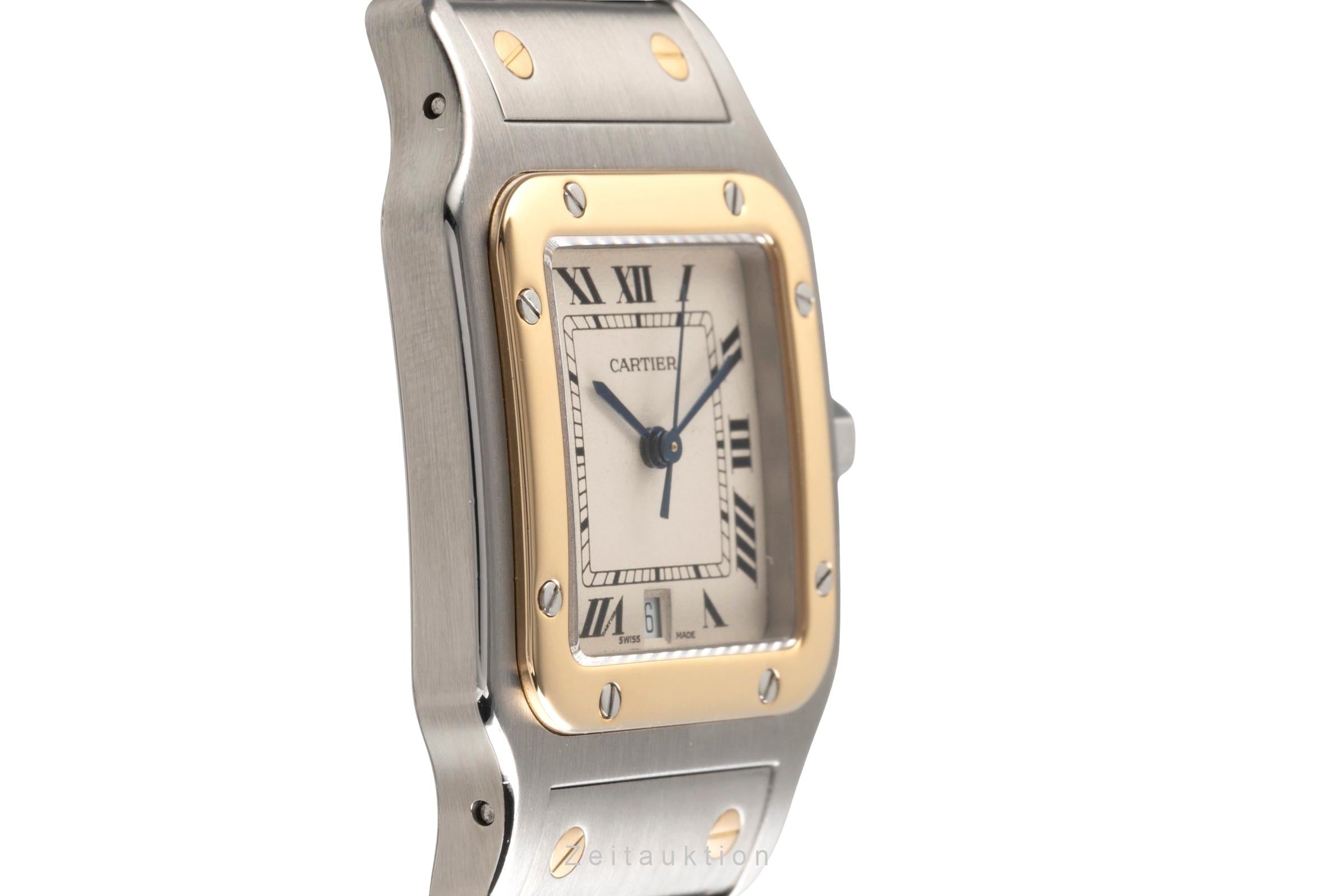 Cartier Santos steel / gold quartz men's watch W20011C4  [2502143]